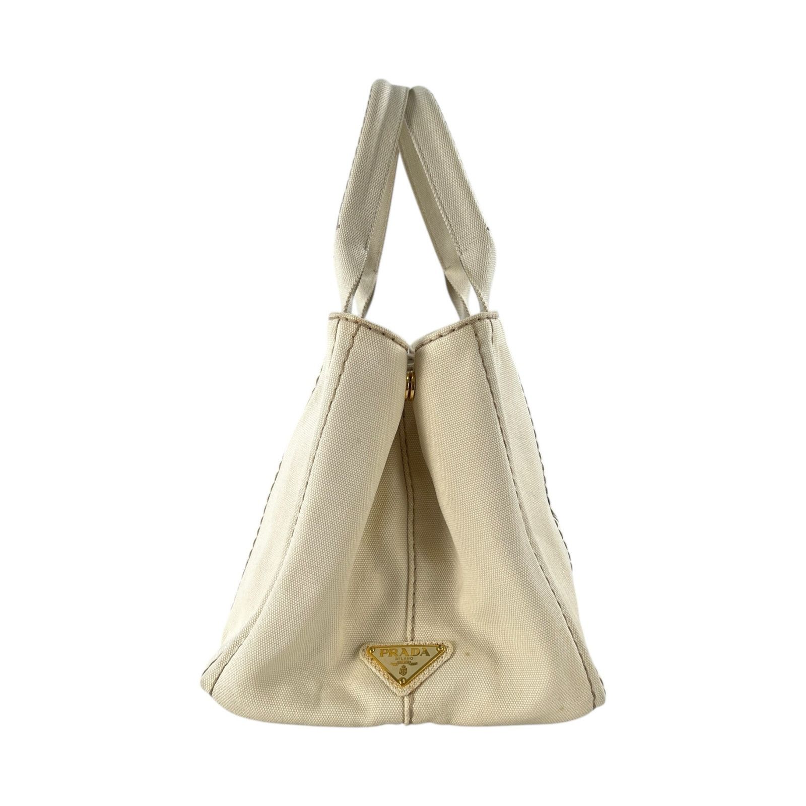 Prada Prada Cream Canapa Tote Bag Size ONE SIZE - 3 Thumbnail