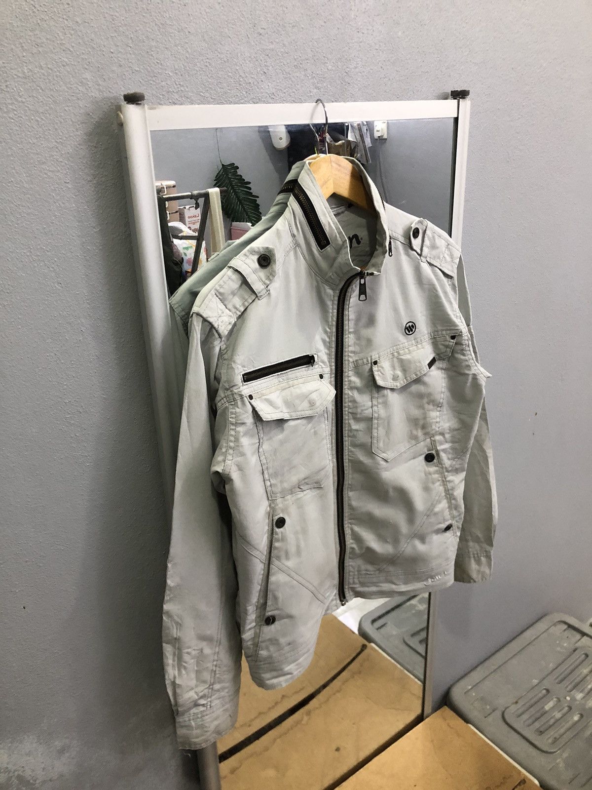 Japanese Brand Jawin Stretch Slim Workwear Jacket Size US M / EU 48-50 / 2 - 3 Thumbnail