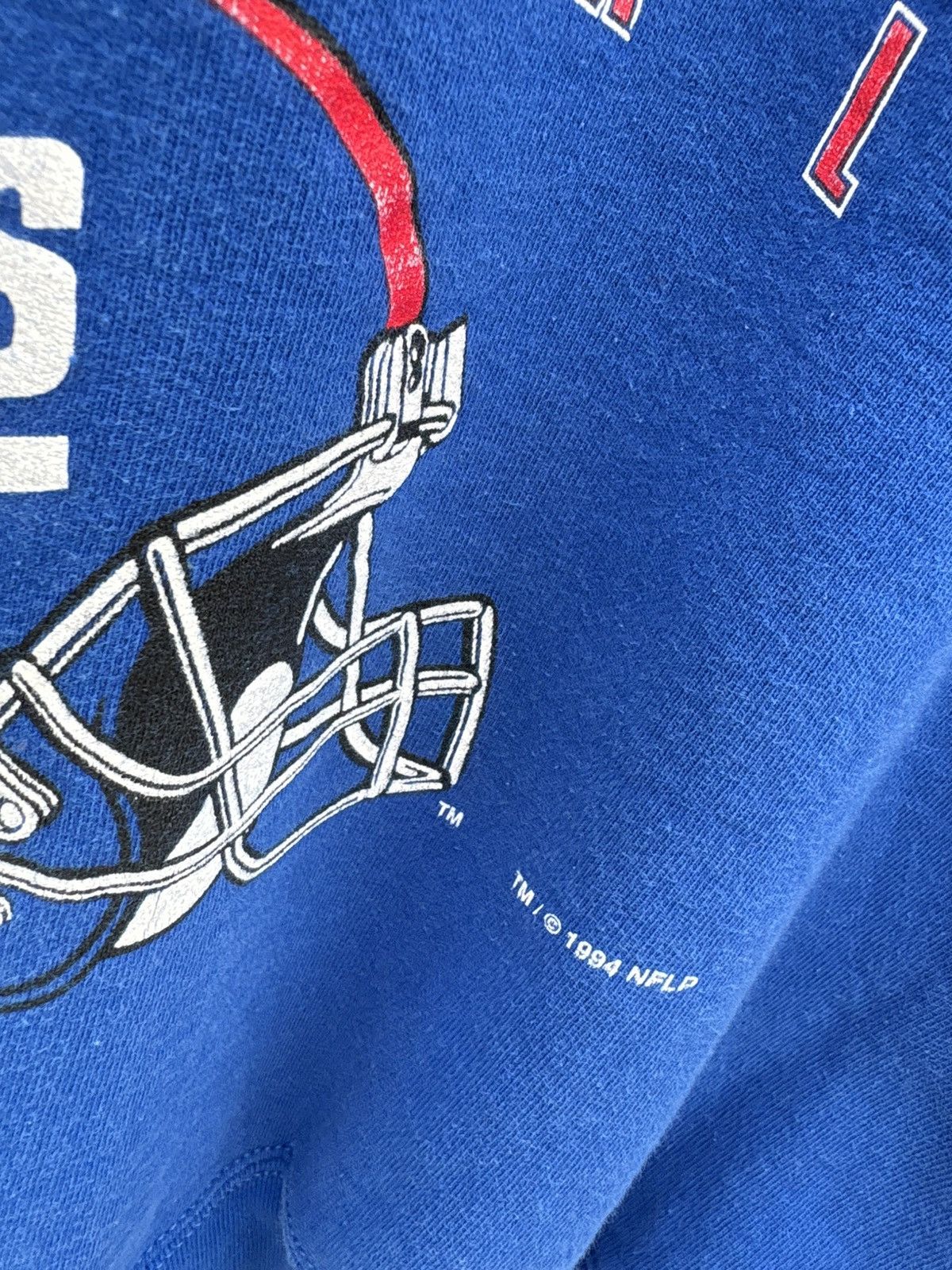 NFL × Salem Sportswear × Vintage 1994 New York Giants Salem Crewneck Sweatshirt Size US XL / EU 56 / 4 - 3 Thumbnail