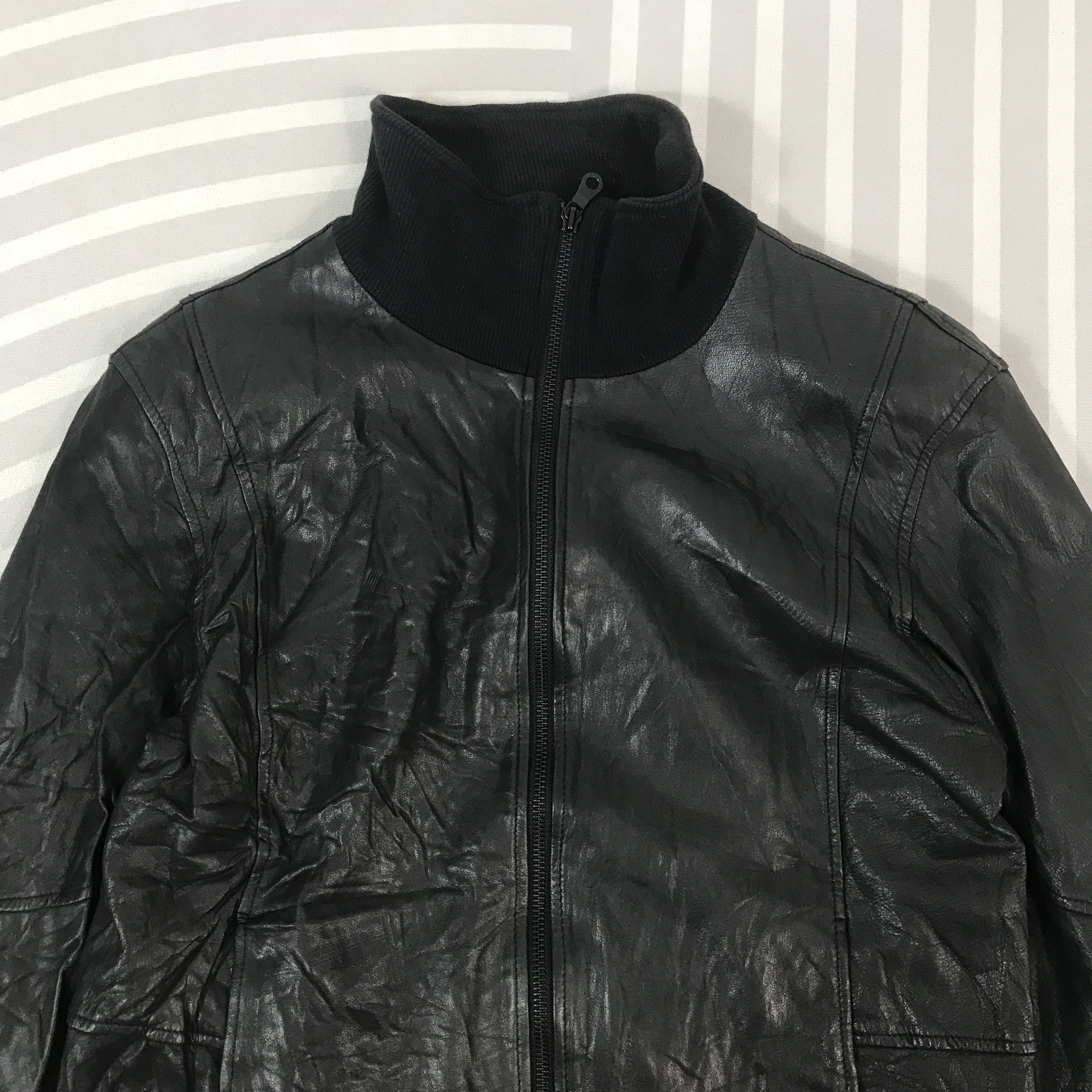 Japanese Brand Vintage Leather Japanese Brand punk Jacket K69B4 Size US M / EU 48-50 / 2 - 2 Thumbnail