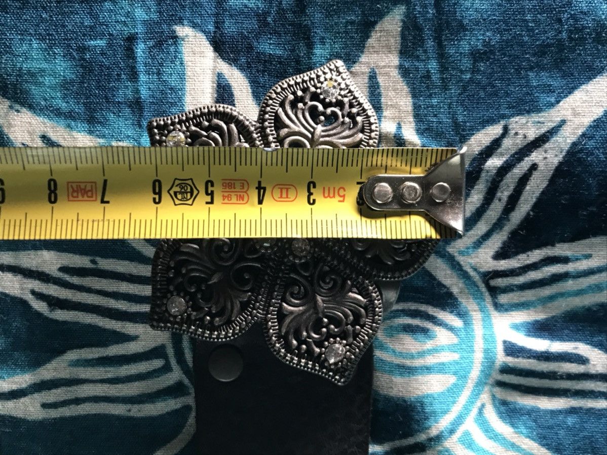 Other Y2K Avant Garde Flowers Leather Belt Oasis Size 26 - 8 Thumbnail