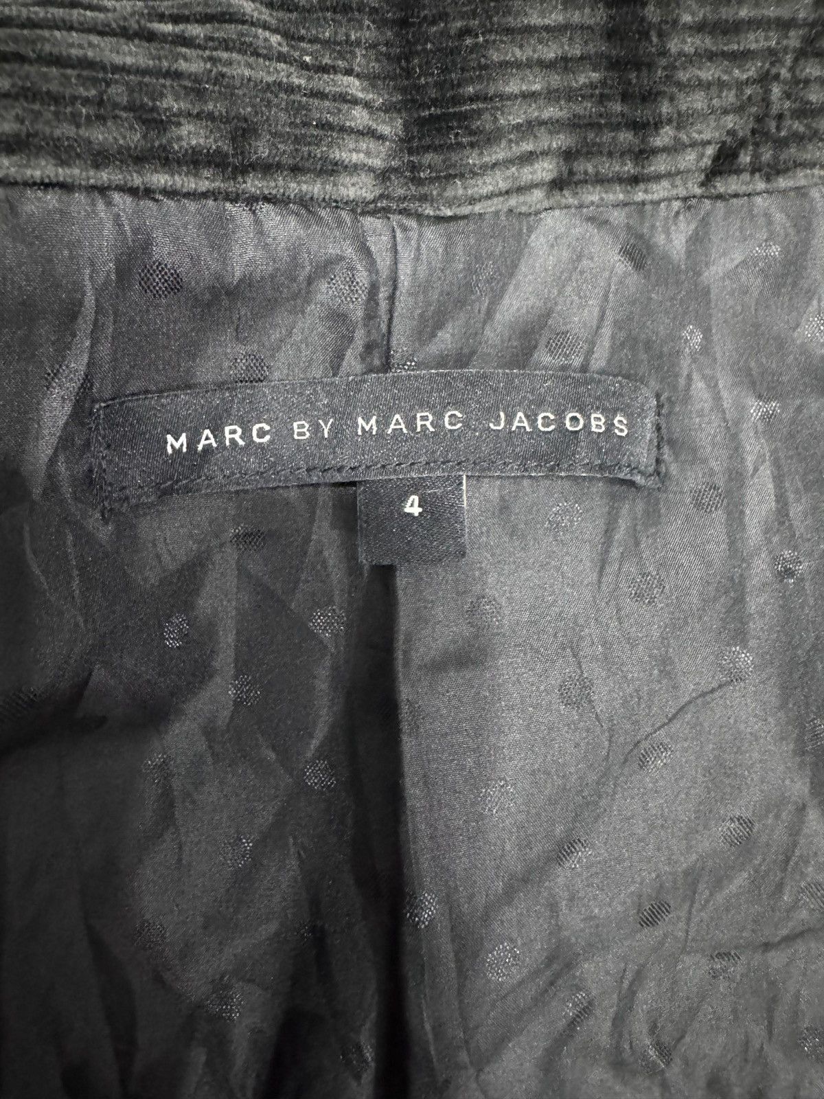 Marc Jacobs × Marc by Marc Jacobs Marc Jacobs Black Corduroy Coat Size S / US 4 / IT 40 - 9 Thumbnail