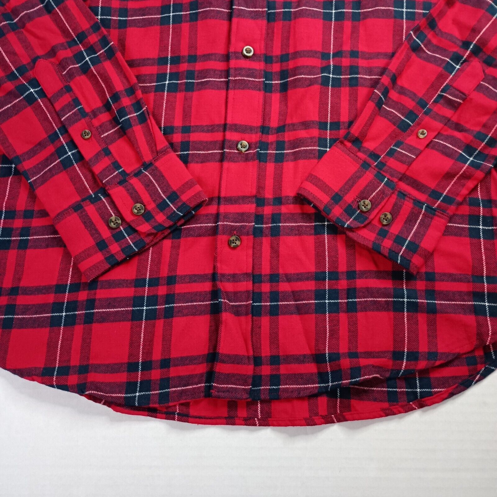 Saddlebred Saddlebred Flannel Shirt Men’s L Red Plaid Classic Fit Size US L / EU 52-54 / 3 - 2 Thumbnail