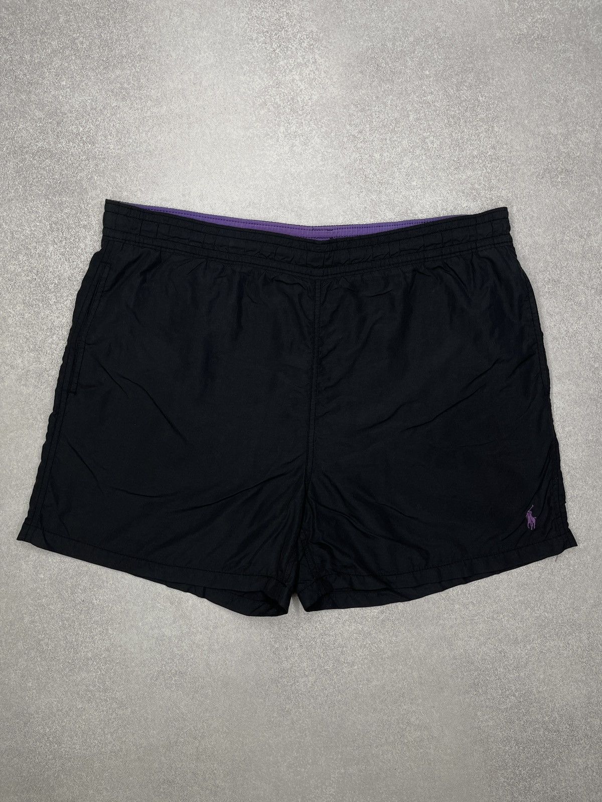 Polo Ralph Lauren × Rugby Ralph Lauren × Vintage Vintage Polo Ralph Lauren Black Shorts Y2K Rugby Size L Size US 34 / EU 50 - 2 Thumbnail