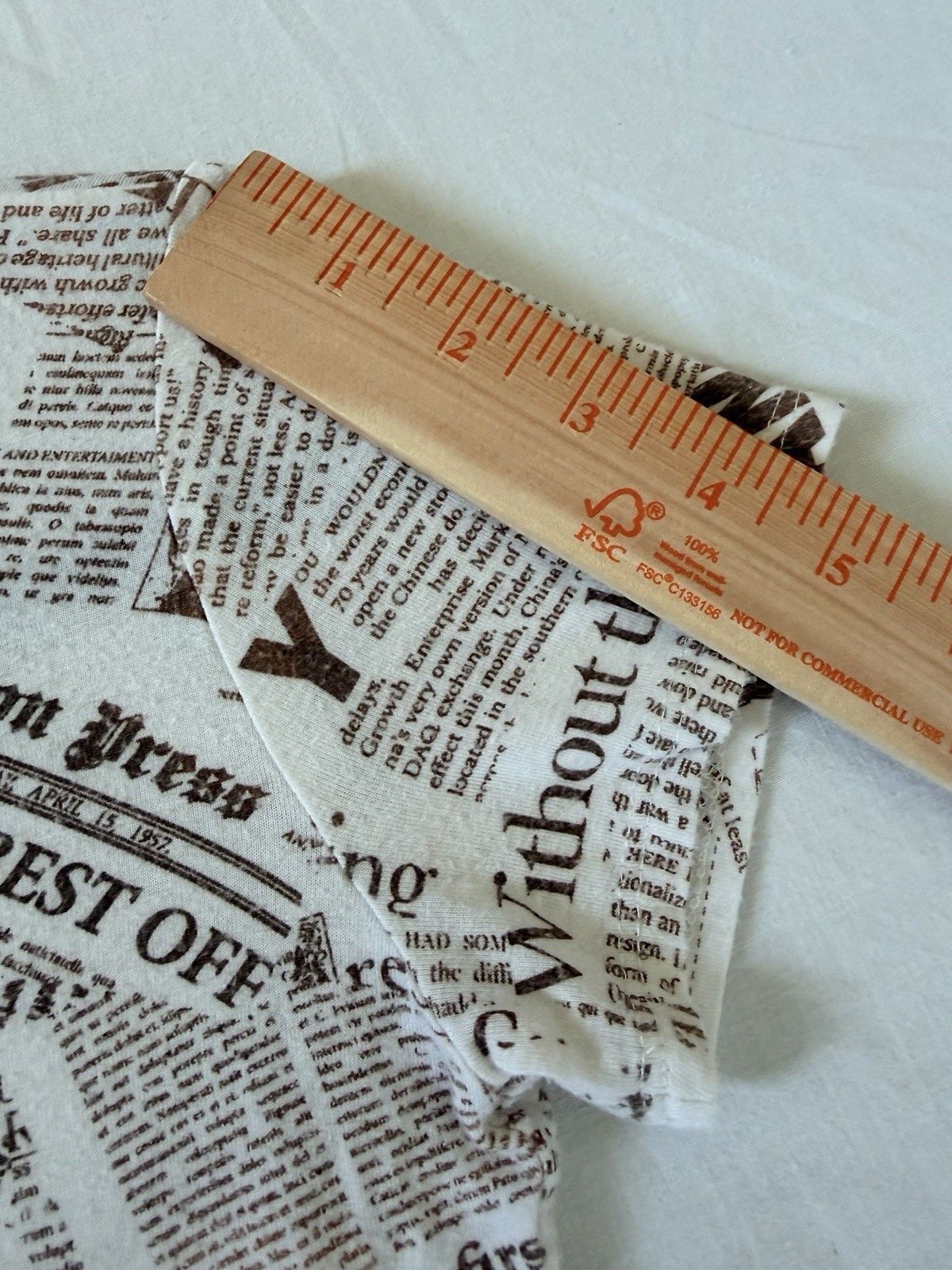 Other Ragdoll LA Newspaper Print Tee Shirt 84 Graphic Brown White Size M / US 6-8 / IT 42-44 - 12 Thumbnail