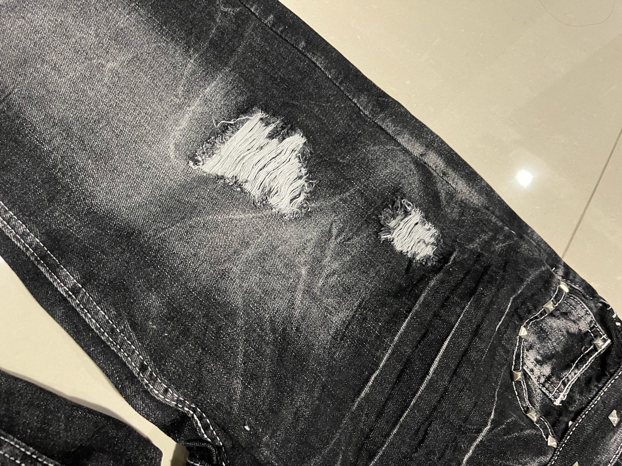 Japanese Brand × Jean New Retro Double Waist Washed Jeans Size US 35 - 6 Thumbnail