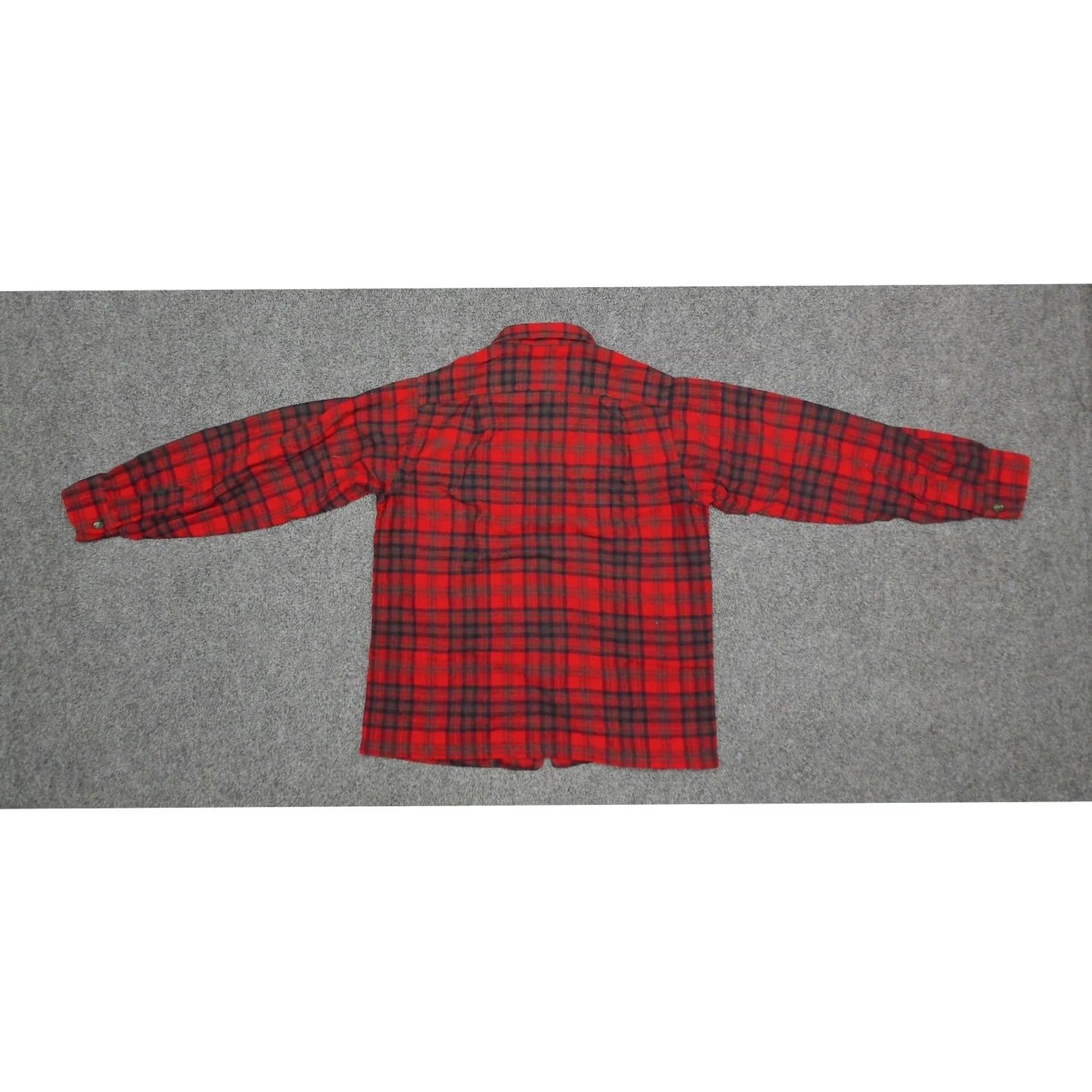 Pendleton Pendleton Flannel Shirt, Red, Navy, Green - Vintage Womens Large Size L / US 10 / IT 46 - 6 Thumbnail