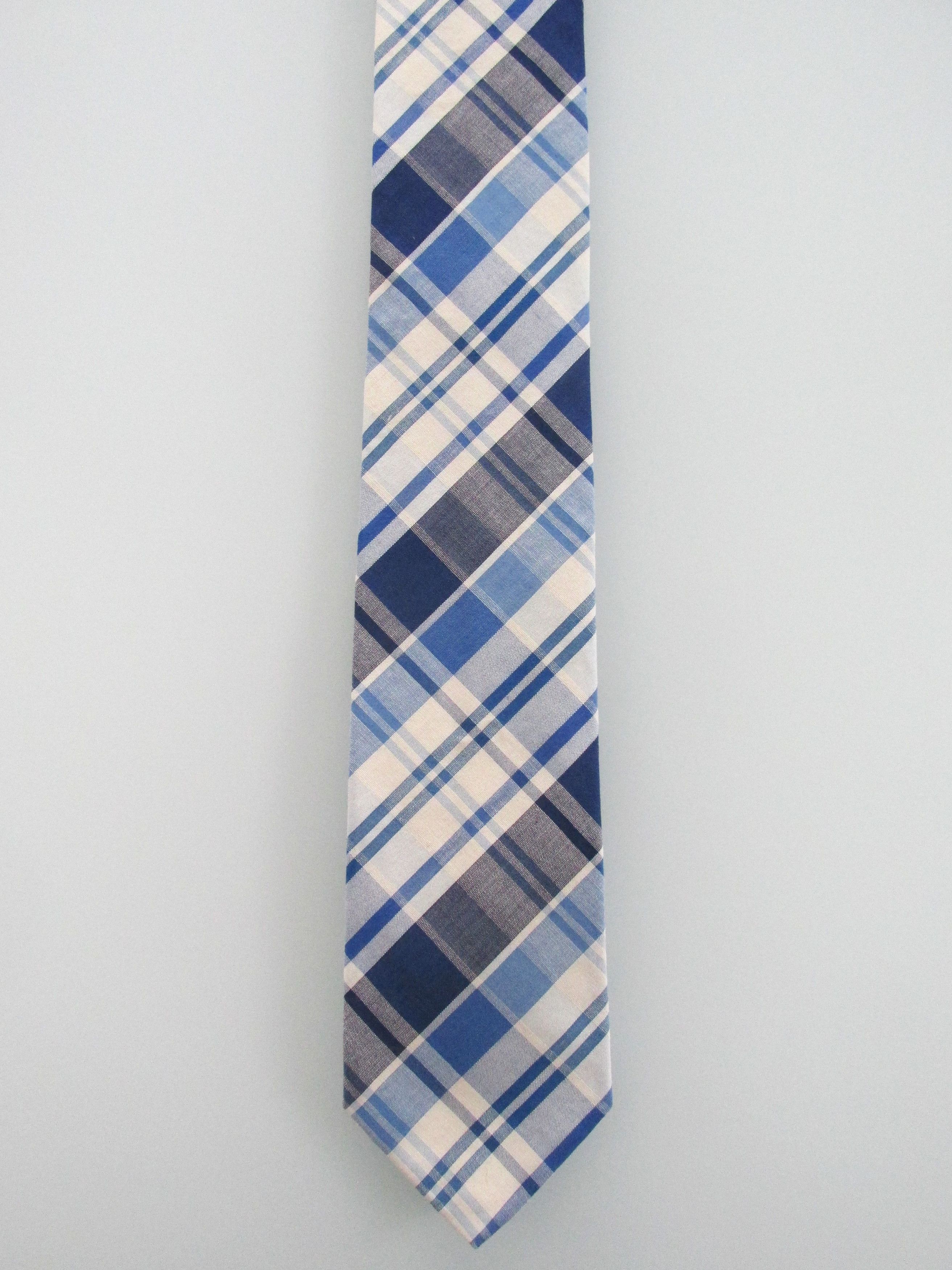 Faconnable Facconable Men's Plaid Cotton Ties Size ONE SIZE - 2 Thumbnail