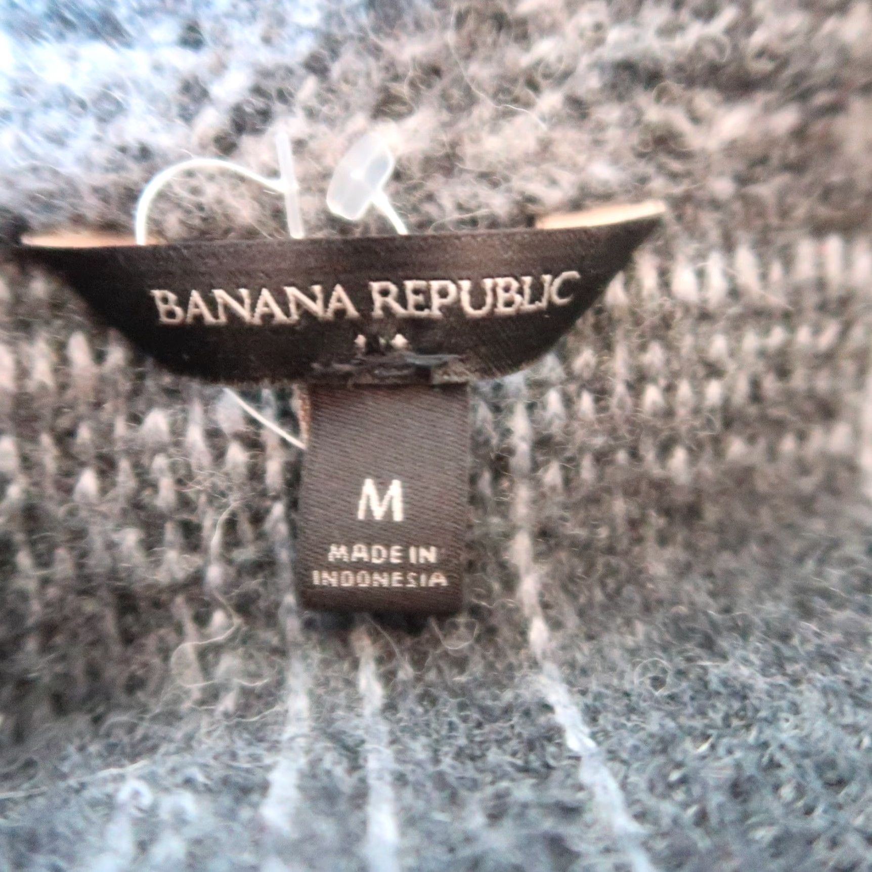 Banana Republic Banana Republic Shacket Plaid Wool Blend Charcoal Grey Womens M Shirt Jacket Button Front Casual Fall Winter Size M / US 6-8 / IT 42-44 - 5 Thumbnail