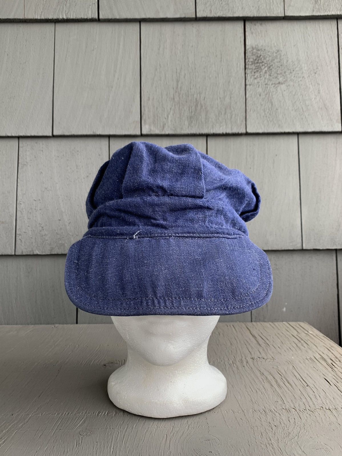 Levi's × Oshkosh × Vintage True Vintage Denim Hat Jean Cap Hickory Sanfordized Railway Size ONE SIZE - 3 Thumbnail