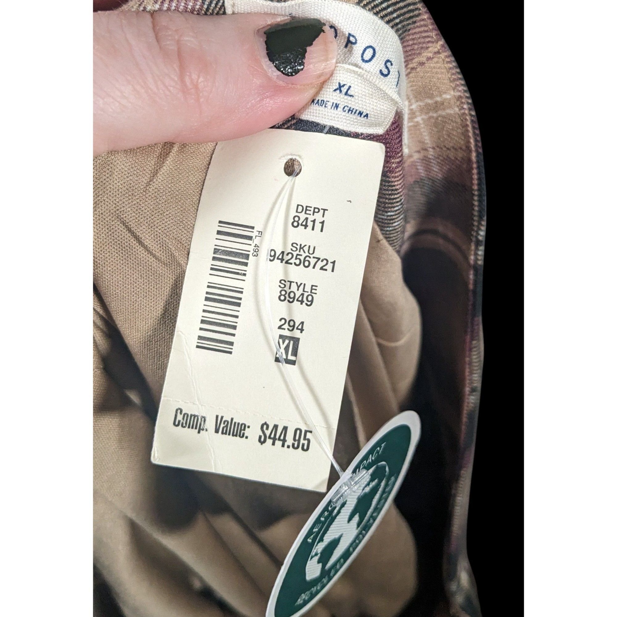 Aeropostale Aeropostale Trendy Y2K Style Plaid Skort Size XL Size 37" - 7 Thumbnail