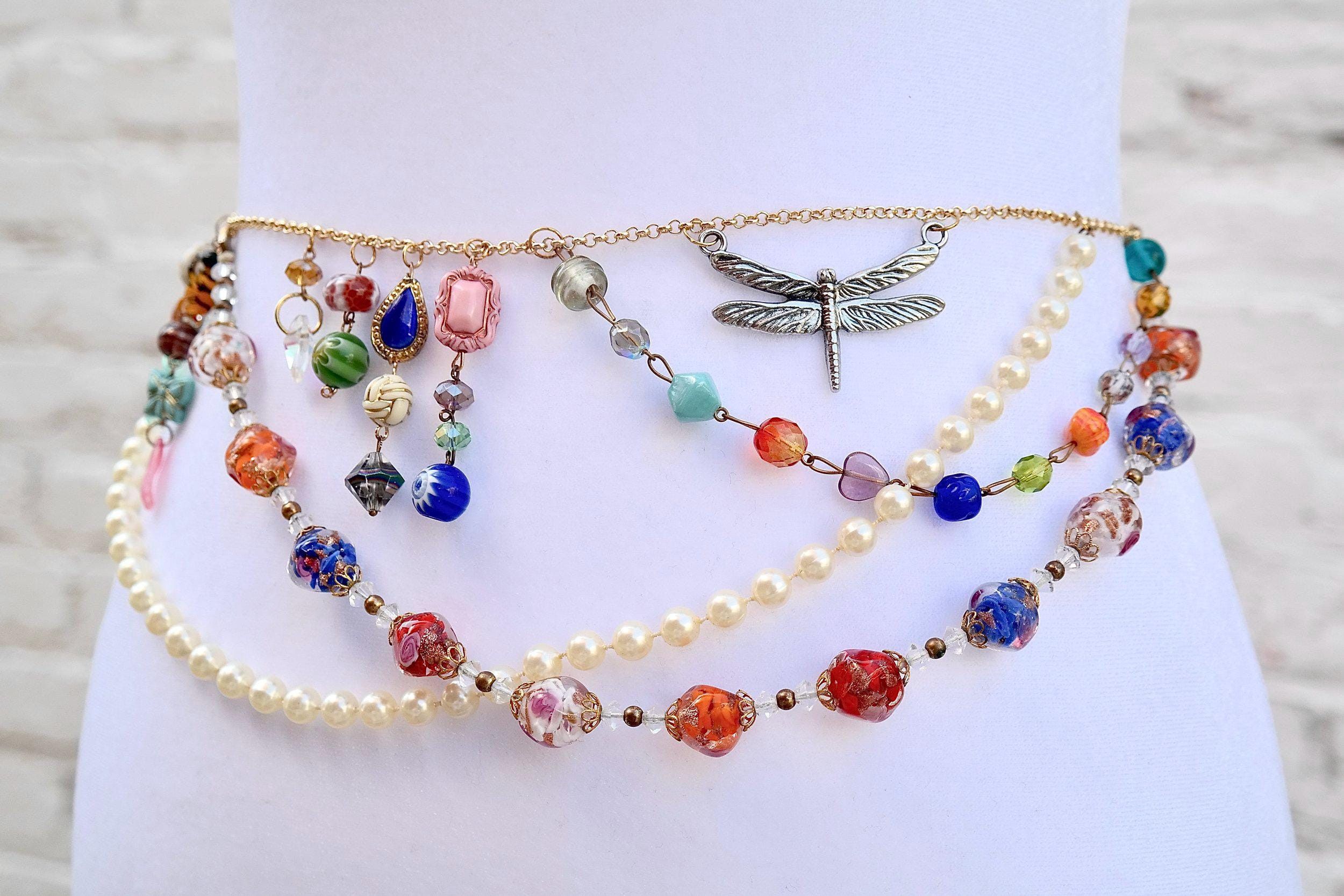 Handmade Colorful Moth Waist Chain Size ONE SIZE - 4 Thumbnail