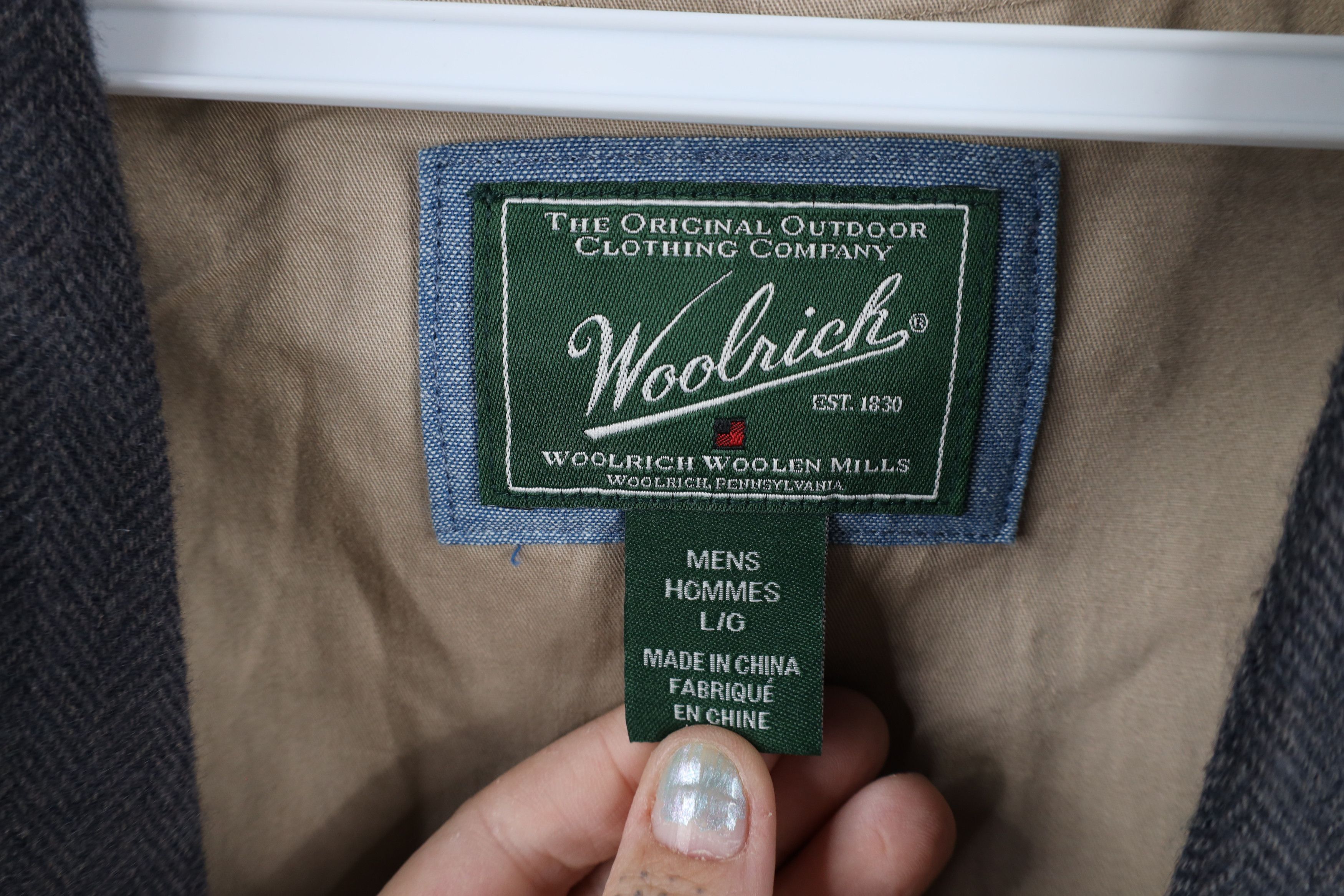 Vintage × Woolrich Woolen Mills Vintage Woolrich Herringbone Buckle Back Vest Jacket Gray Size US L / EU 52-54 / 3 - 6 Thumbnail