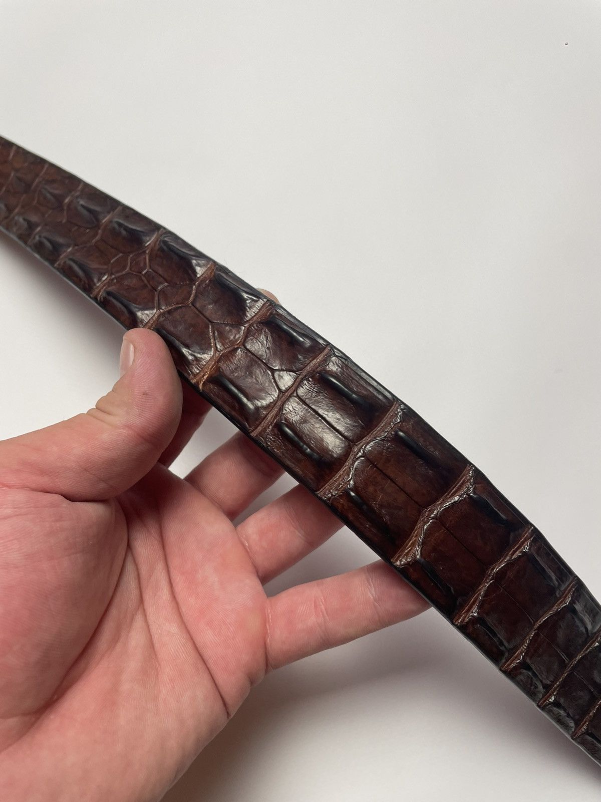 Genuine Leather × Hysteric Glamour Henry Bucks Australia Saltwater Crocodile Leather Belt Size ONE SIZE - 3 Thumbnail