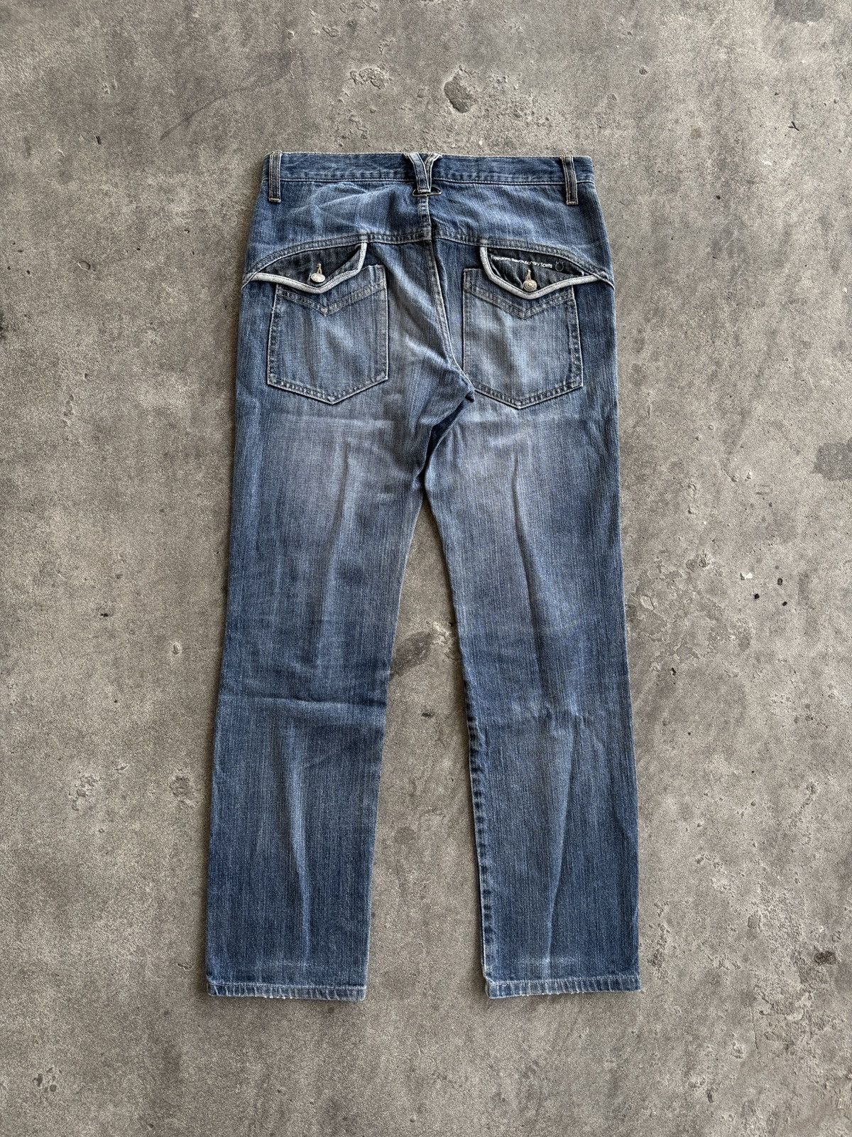 PPFM PPFM Clawmark Faded Denim Pants Y2K Streetwear Size US 32 / EU 48 - 9 Thumbnail