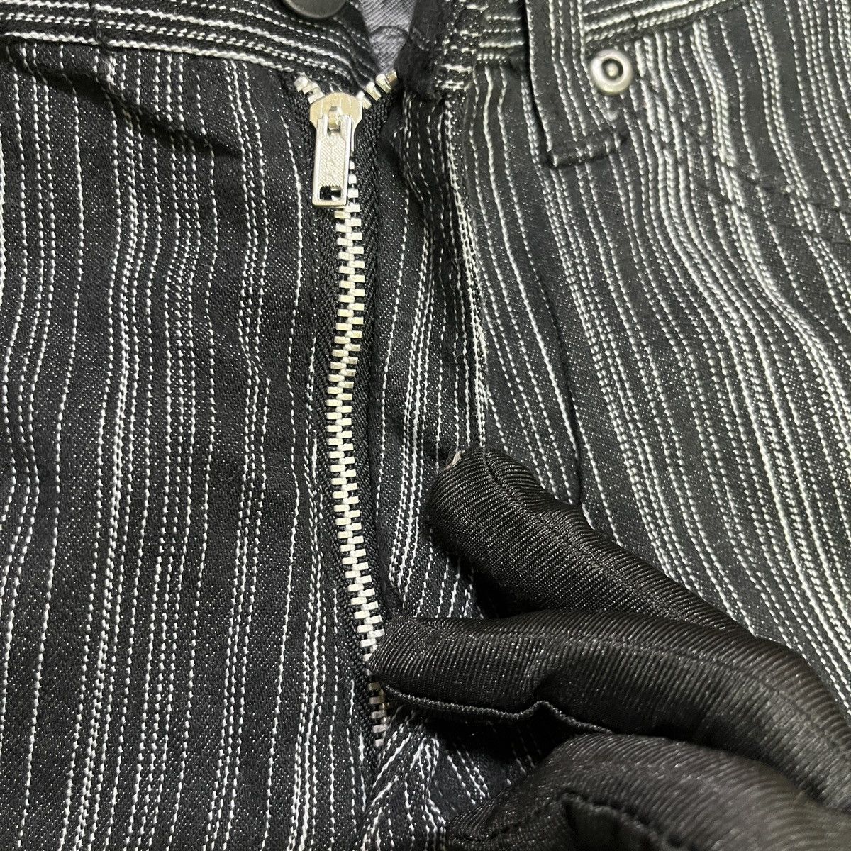 Japanese Brand Vintage Stripes Flare Pants Size US 29 - 6 Thumbnail
