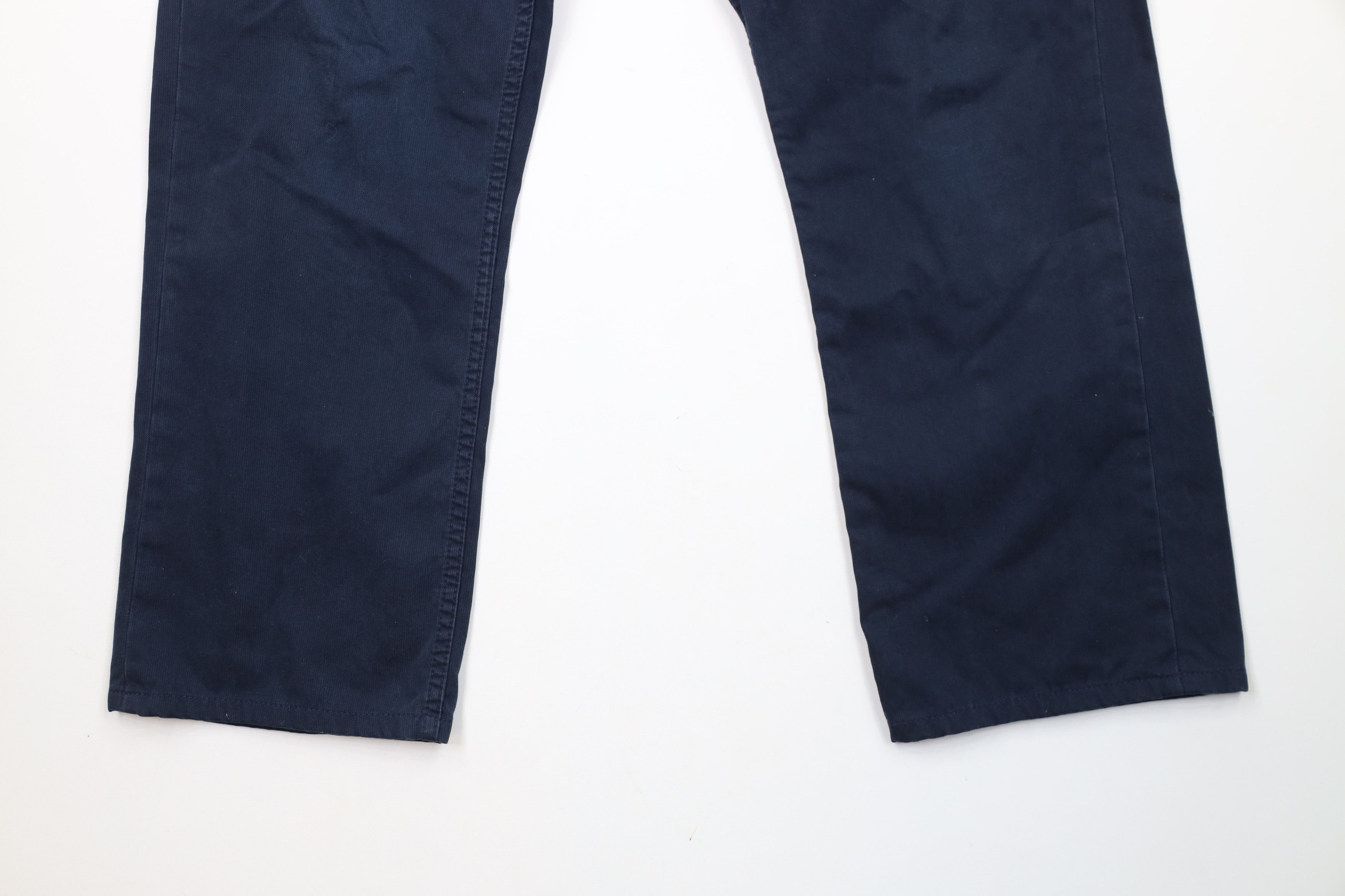 Ralph Lauren × Vintage Vintage Ralph Lauren Spell Out 650 Straight Leg Pants Blue Size US 33 - 4 Thumbnail