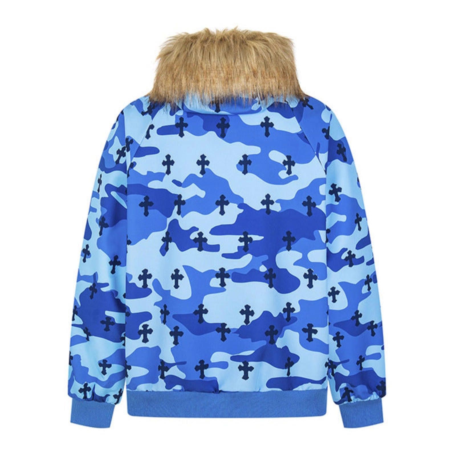 Japanese Brand Camouflage Faux Fur Collar Bomber Jacket Size US M / EU 48-50 / 2 - 2 Thumbnail