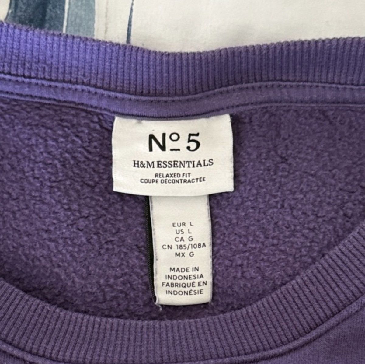 H&M H$M Men’s Purple Crewneck Sweater Size US L / EU 52-54 / 3 - 2 Thumbnail