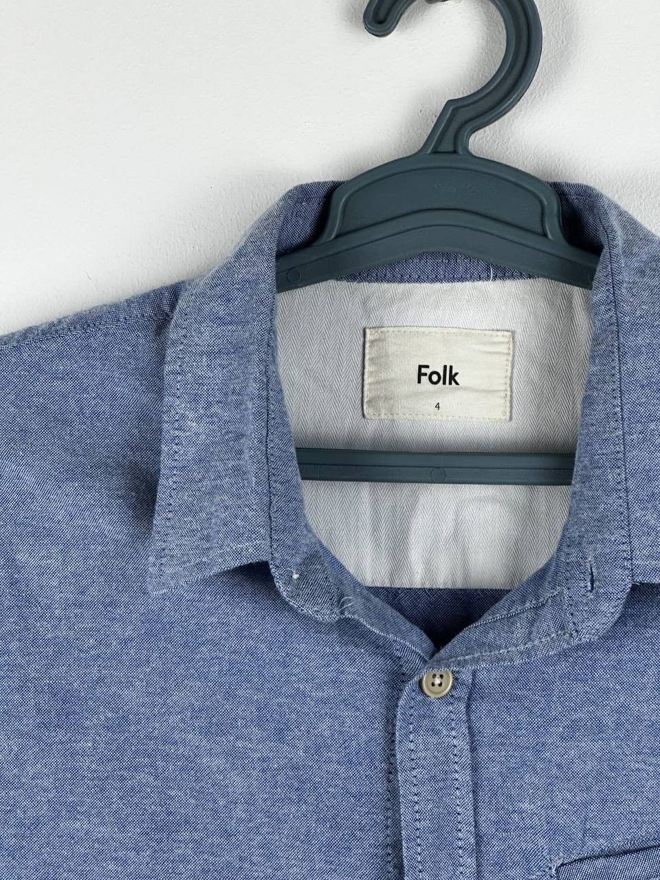 Folk Mens Folk Blue Shirt Long Sleeve Casual Size US XL / EU 56 / 4 - 5 Thumbnail