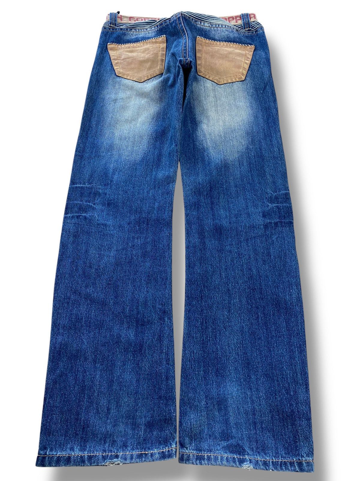 Japanese Brand Japanese Brand Light Wash Patches Style Straight Leg Jeans Size US 30 / EU 46 - 3 Thumbnail