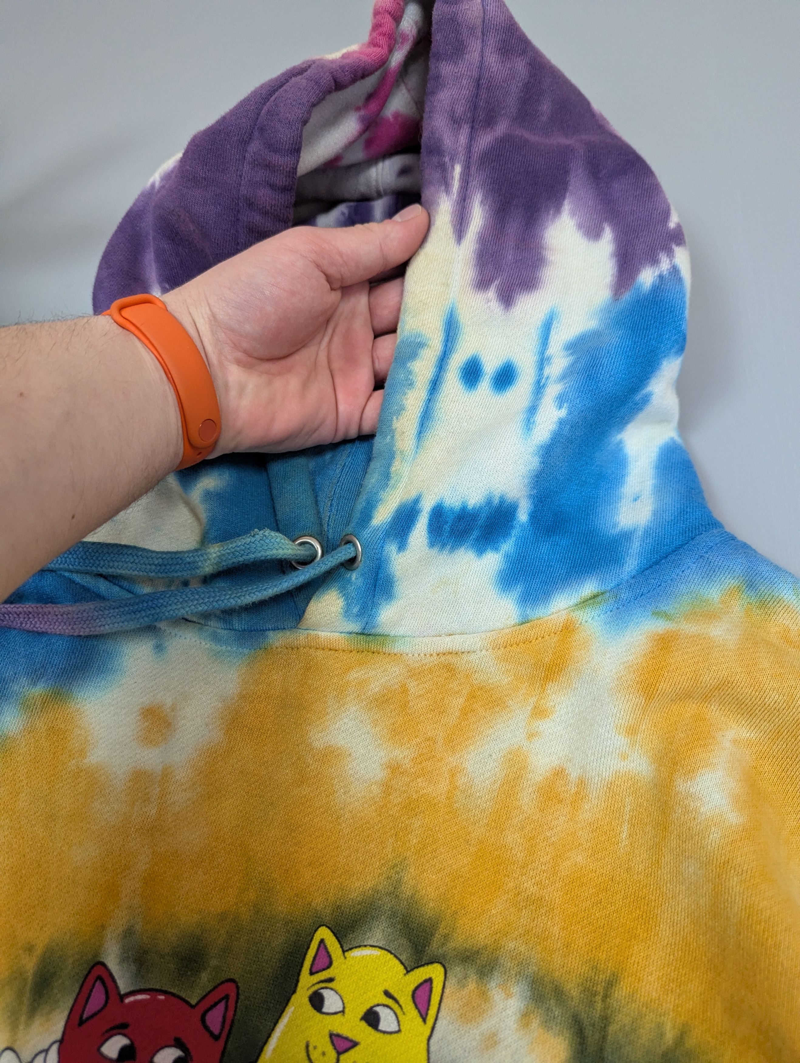 RIPNDIP RipNDip Tie Dye Hoodie – Lord Nermal Graphic Streetwear Size US L / EU 52-54 / 3 - 10 Thumbnail