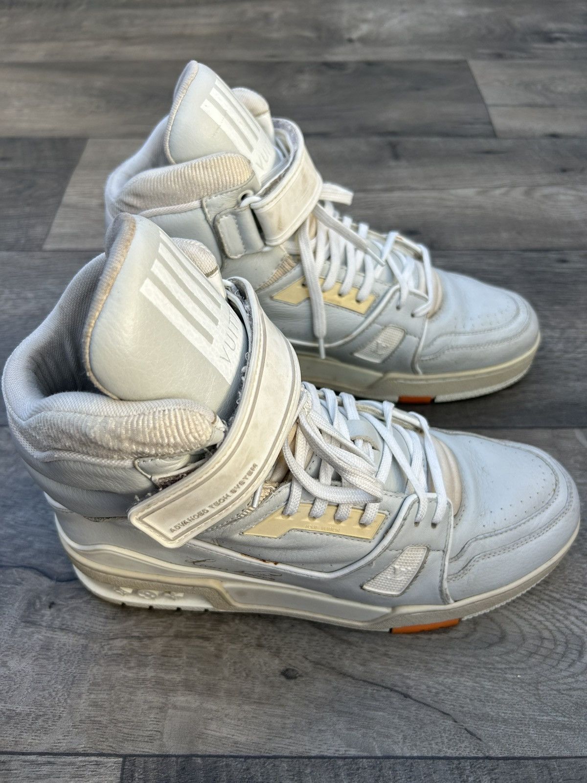 Louis Vuitton Louis Vuitton x Virgil Abloh High Top Trainer Sneakers. Size US 7 / EU 40 - 2 Thumbnail