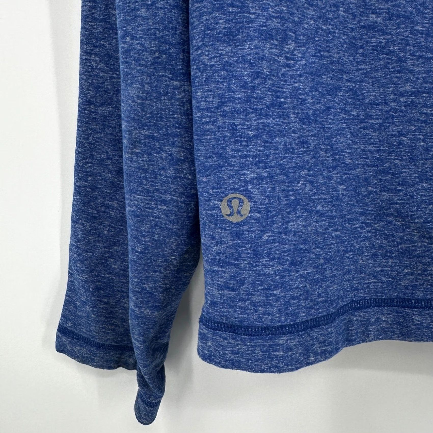 Lululemon Lululemon Mens Blue Space Dye Quarter Zip Hoodie Performance Running Top Medium Size US M / EU 48-50 / 2 - 4 Thumbnail
