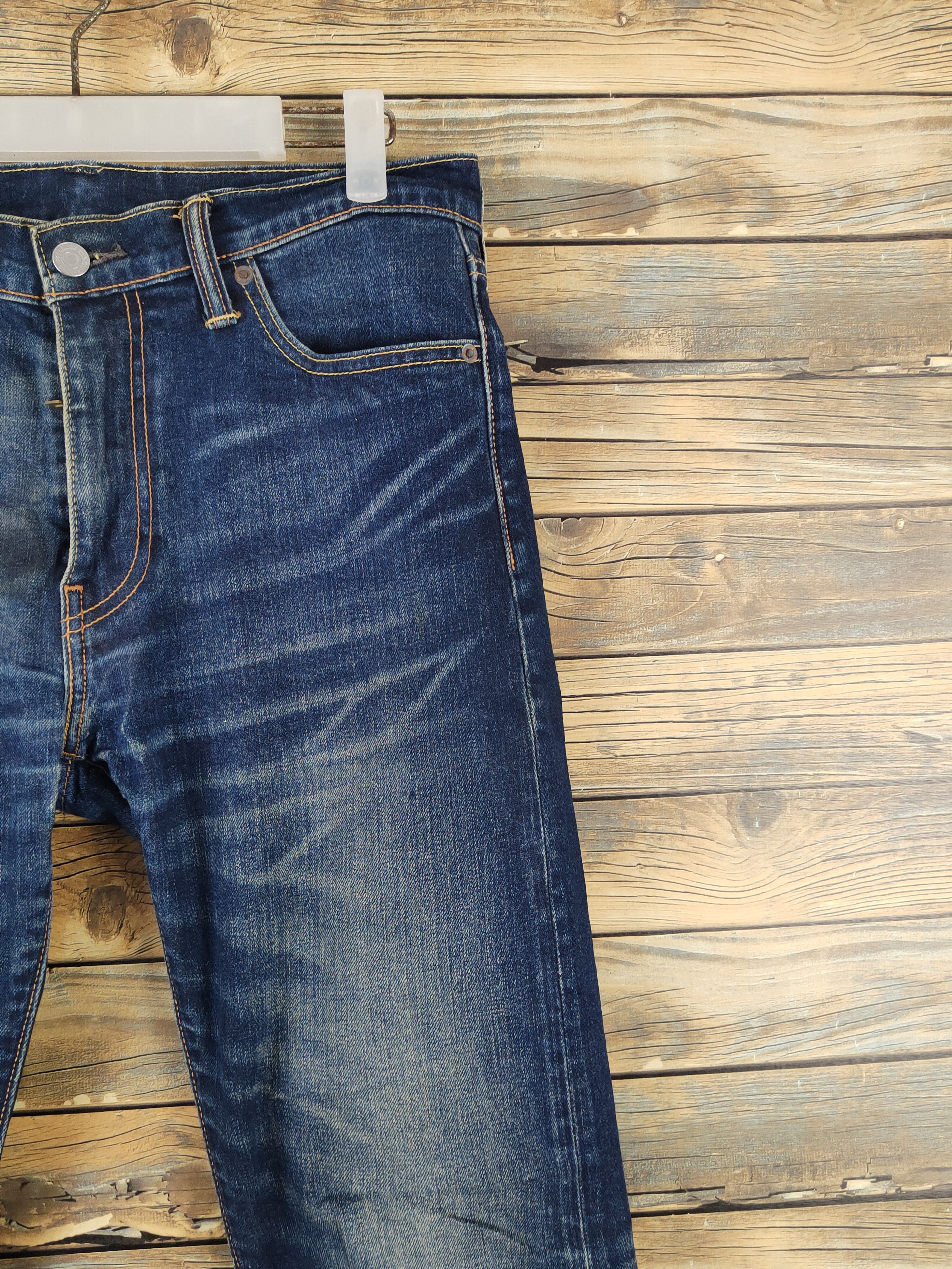 Levi's Levi's Dark Blue Distressed Ripped Jeans #W1401 Size US 31 - 5 Thumbnail