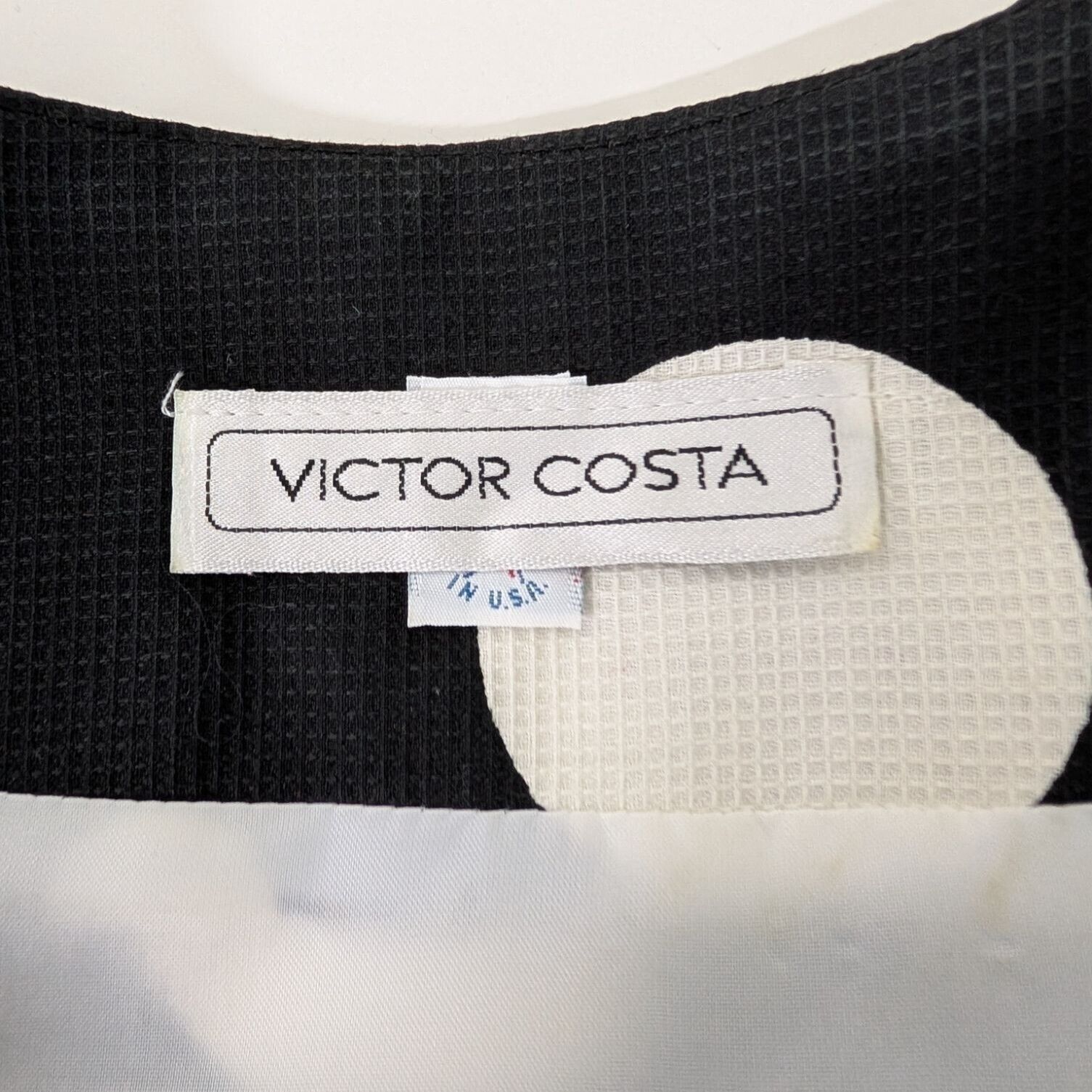 Other Vintage 80s Victor Costa Polka Dot Dress Womens Size 8 Black Size M / US 6-8 / IT 42-44 - 7 Thumbnail
