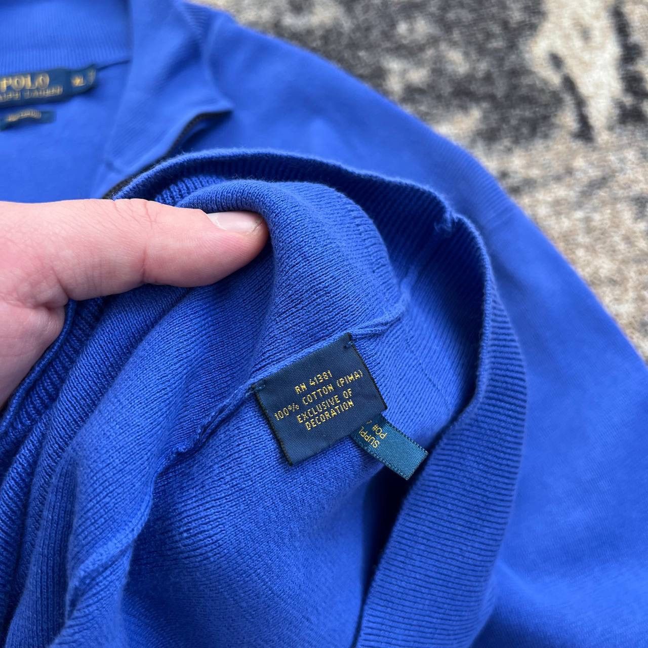Polo Ralph Lauren Polo Ralph Lauren Luxuru Quarter Zip Up Mini Logo Sweater Size US XL / EU 56 / 4 - 6 Thumbnail