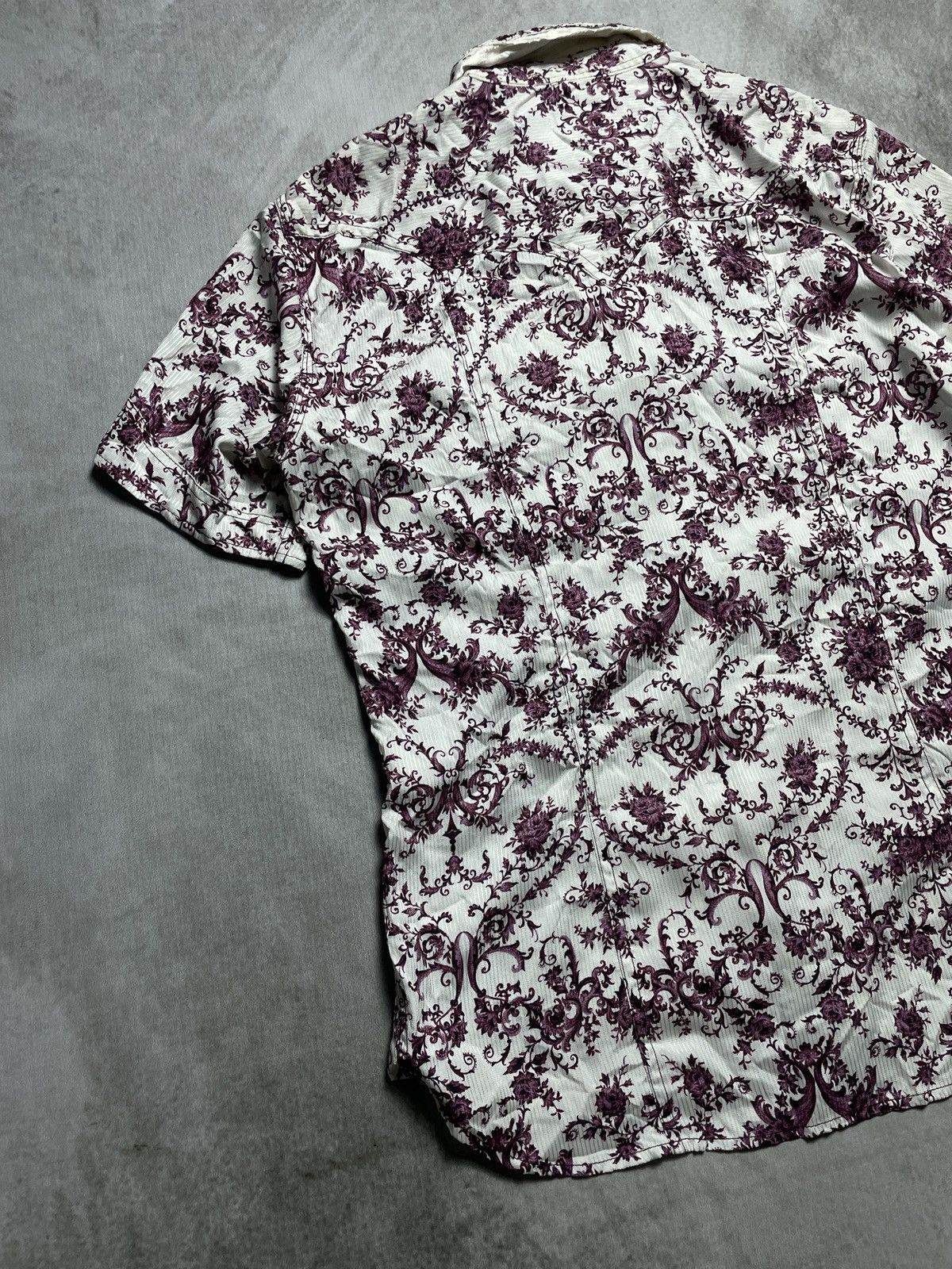 If Six Was Nine 2000’s NCFM - Floral Vkei Style Double Collar Button Shirt Size US M / EU 48-50 / 2 - 10 Thumbnail