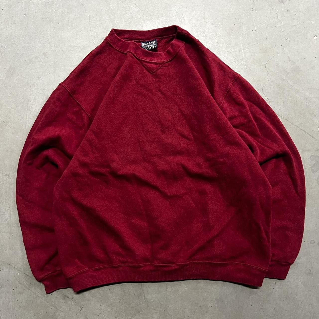 Japanese Brand Vintage Y2K/2000s Blank Red Streetwear SweatShirt! Size US L / EU 52-54 / 3 - 1 Thumbnail