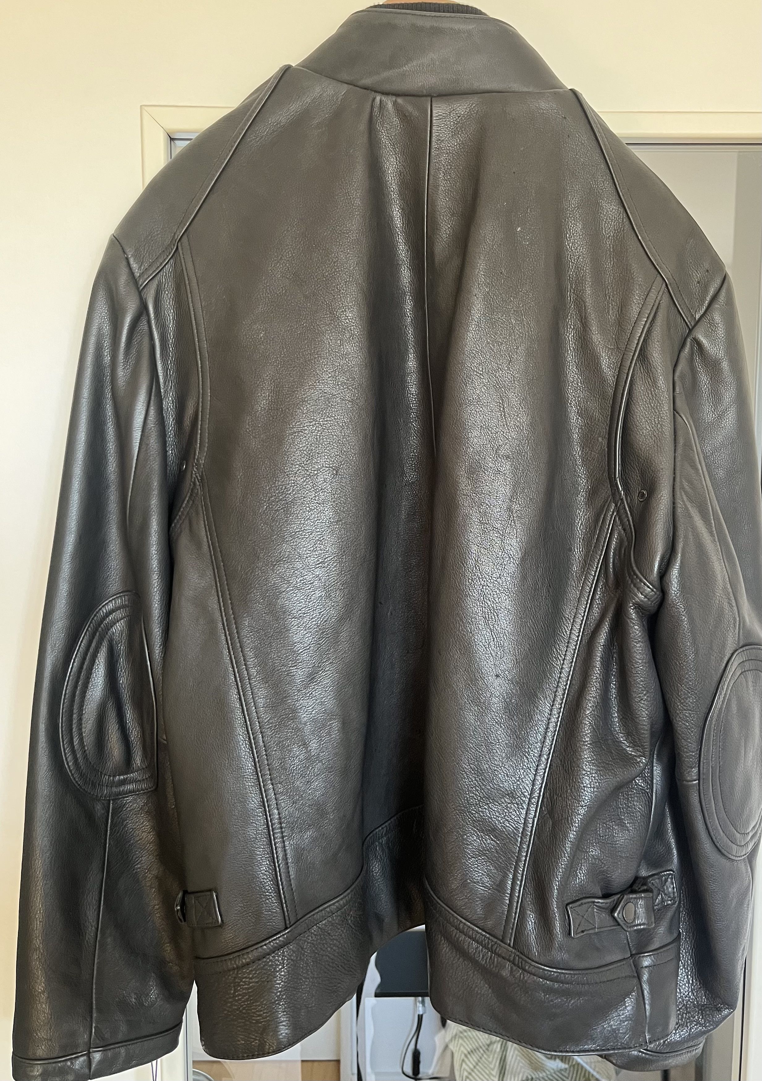 Calvin Klein NOS Vintage CALVIN KLEIN Collection Leather Jacket - NWT Size US XXL / EU 58 / 5 - 3 Thumbnail