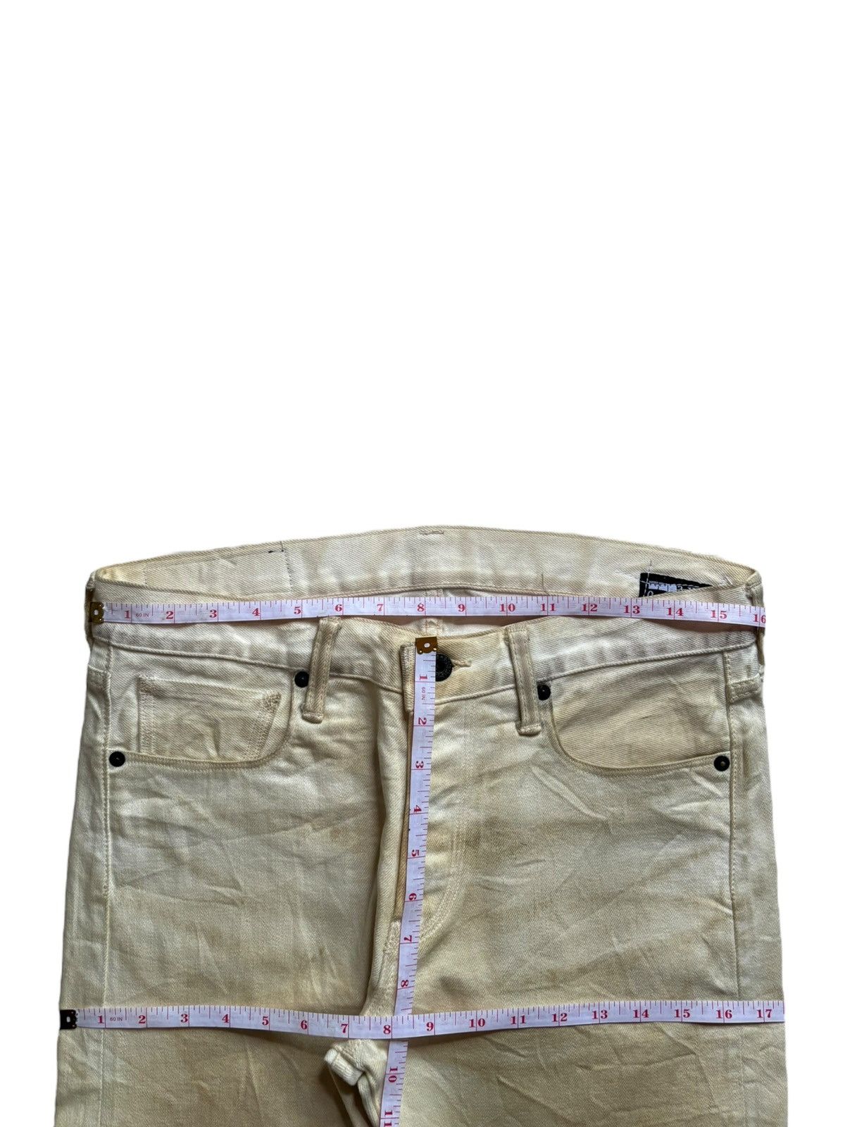Japanese Brand × KURO Vintage Japanese Kuro Grunge Dirty Wash Selvedge Jeans Size US 32 / EU 48 - 13 Thumbnail