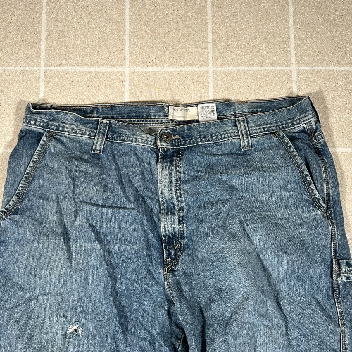 Levi's Vintage Levis SilverTab Carpenter Jeans Distress Baggy Y2K Size US 40 / EU 56 - 10 Thumbnail