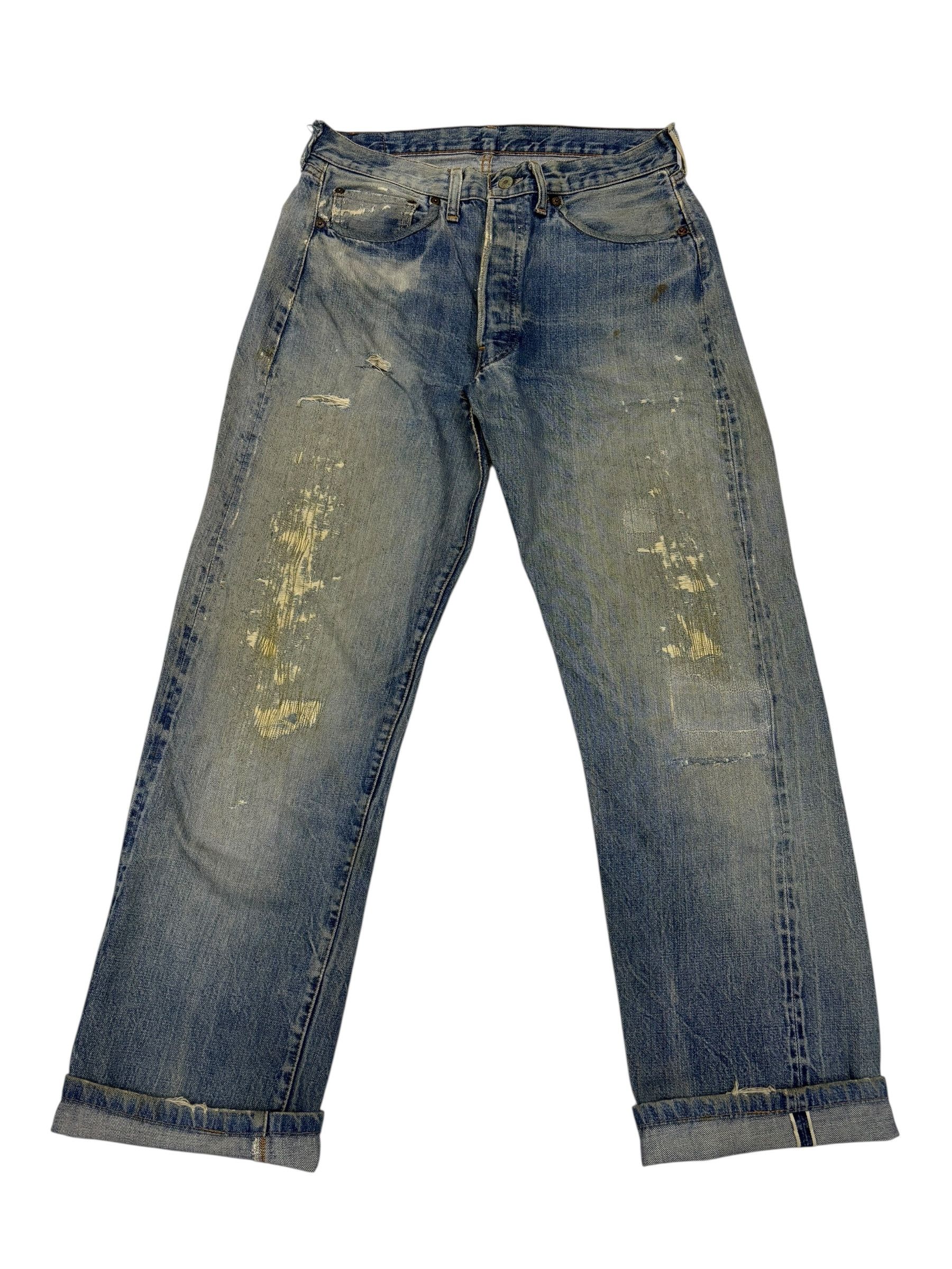 Levi's True Vintage Levis 501 Big E Selvedge Jeans Button 2 Size US 32 / EU 48 - 1 Thumbnail