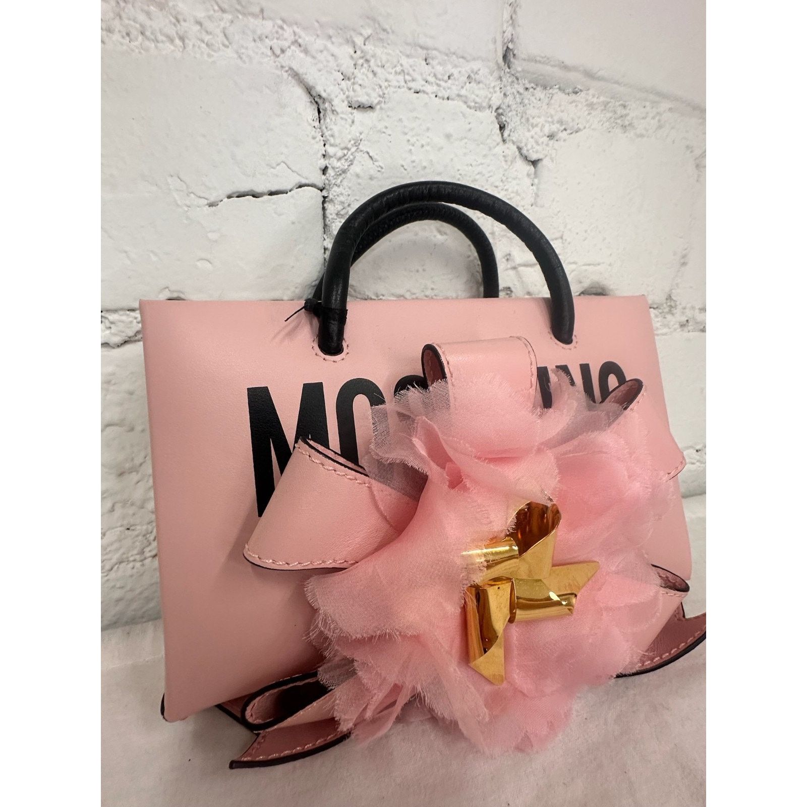 Moschino SS24 MOSCHINO Couture 40 Pink Leather Shopper Pink Crossbody Size ONE SIZE - 5 Thumbnail