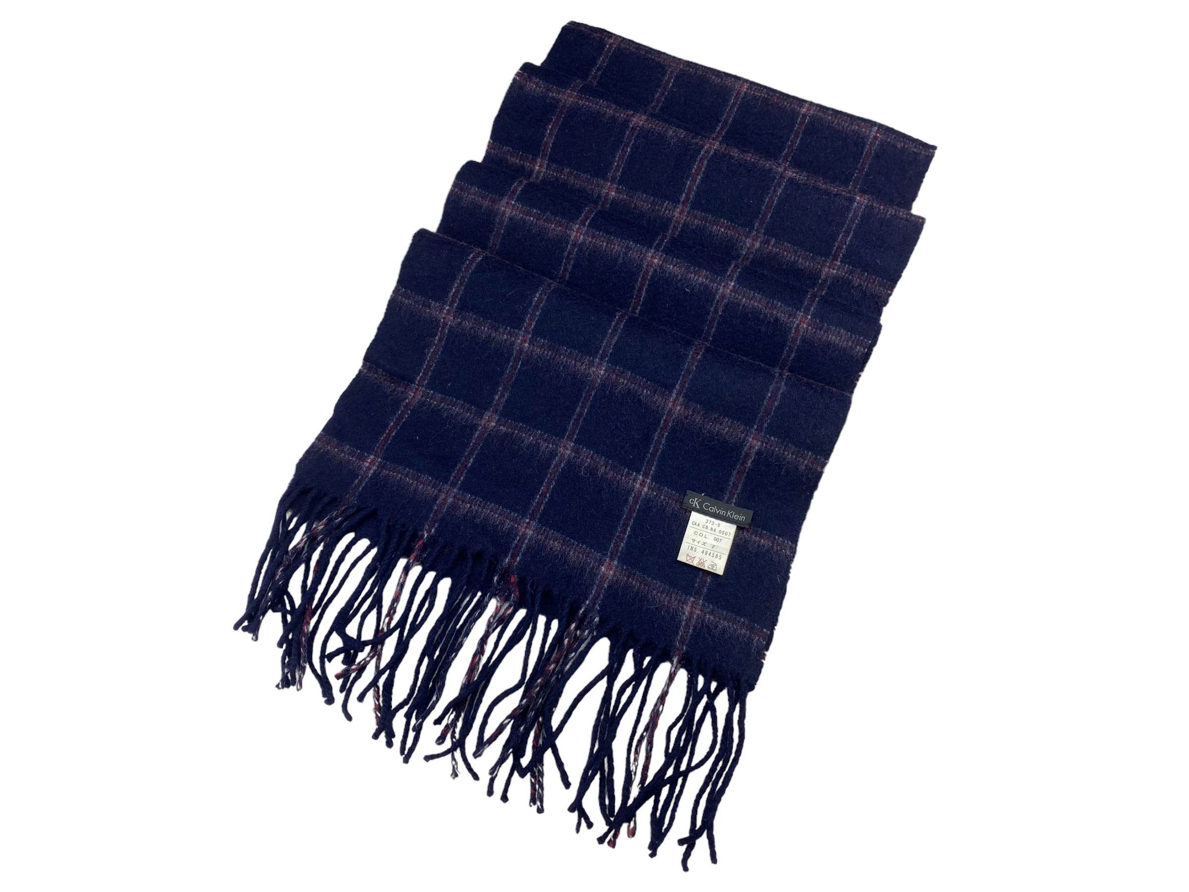 Calvin Klein × Vintage Calvin Klein scarf Checkered Vintage Scarves Size ONE SIZE - 2 Thumbnail