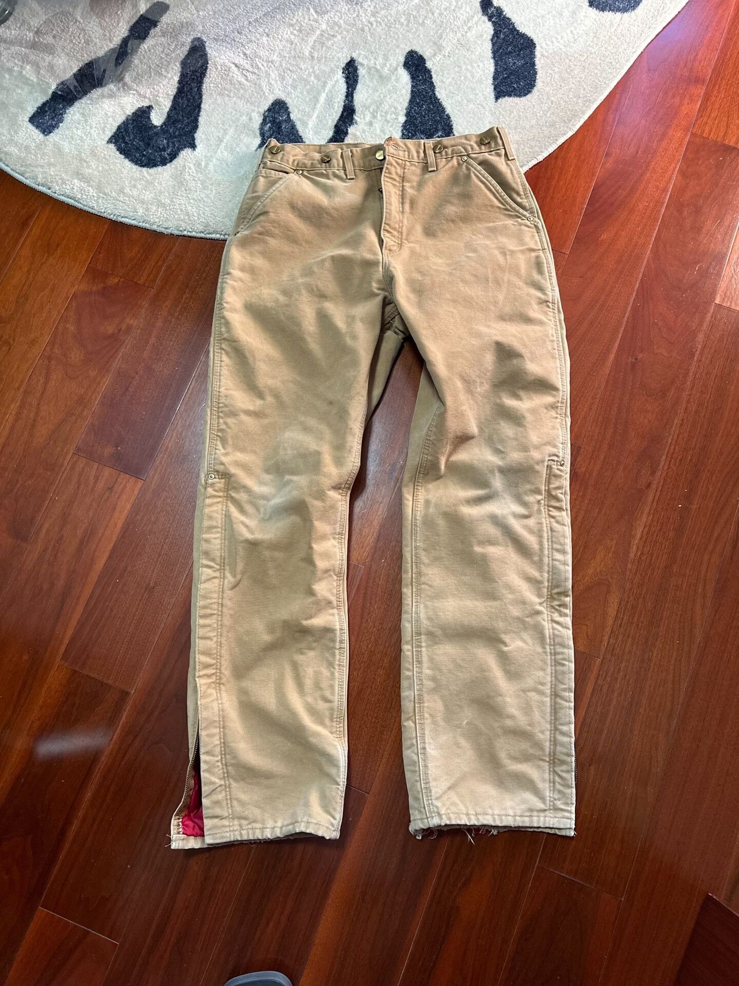 Carhartt Carhartt Vintage 1980s Quilted Work Pants Size US 34 / EU 50 - 1 Thumbnail