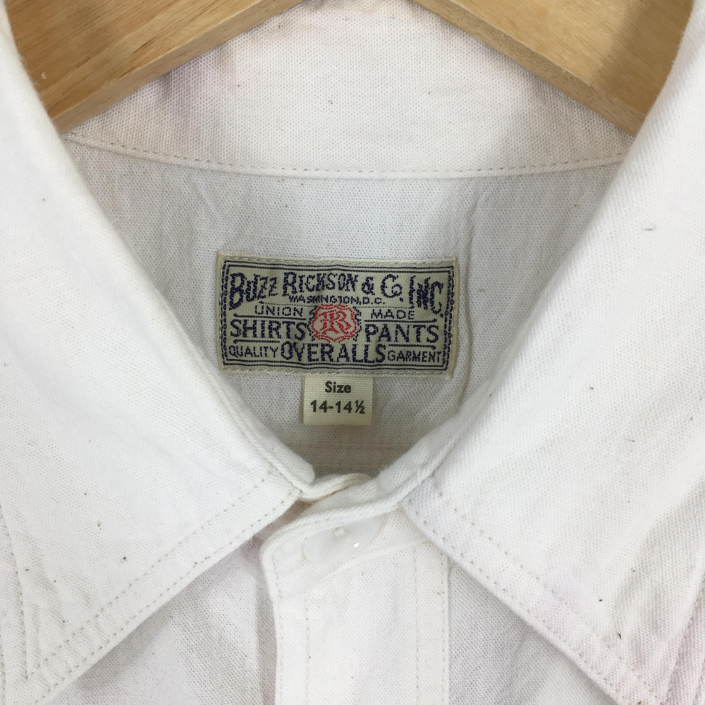 Buzz Rickson's Vintage 90's Buzz Rickson Us Navy White Shirt Small Size US S / EU 44-46 / 1 - 4 Thumbnail