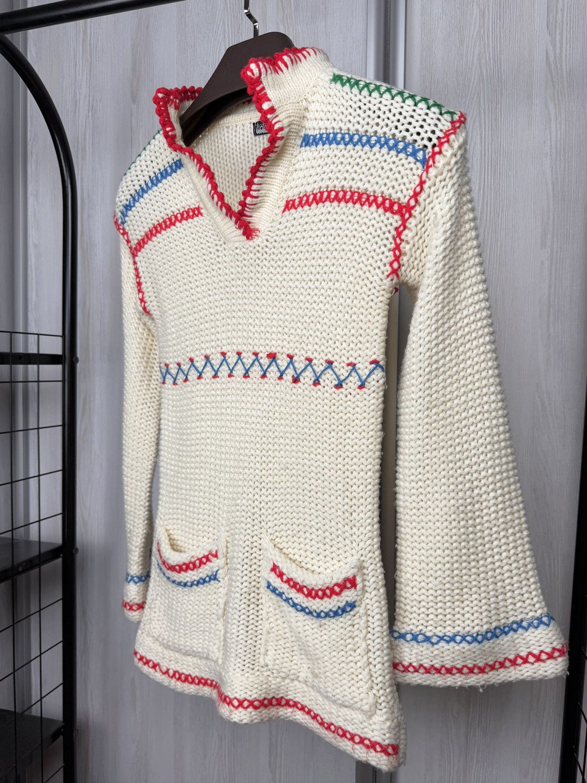 Other Tictac vintage vintage ivory patterned sweater size 38 Size XS / US 0-2 / IT 36-38 - 6 Thumbnail