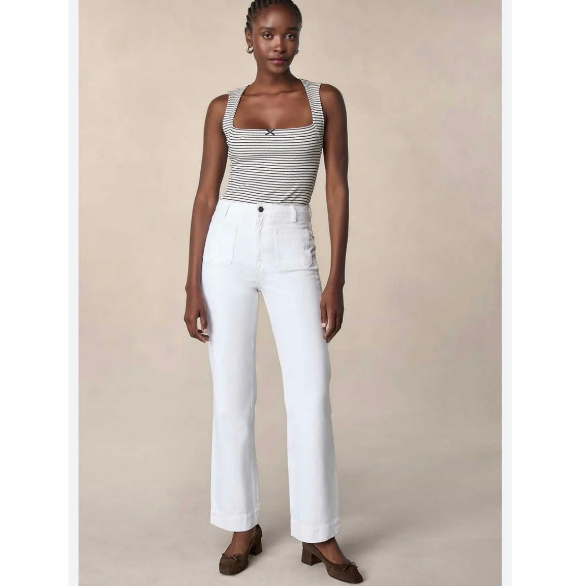 Rouje rouje jeans belleville white size 26 DR Size 26" / US 2 / IT 38 - 1 Thumbnail