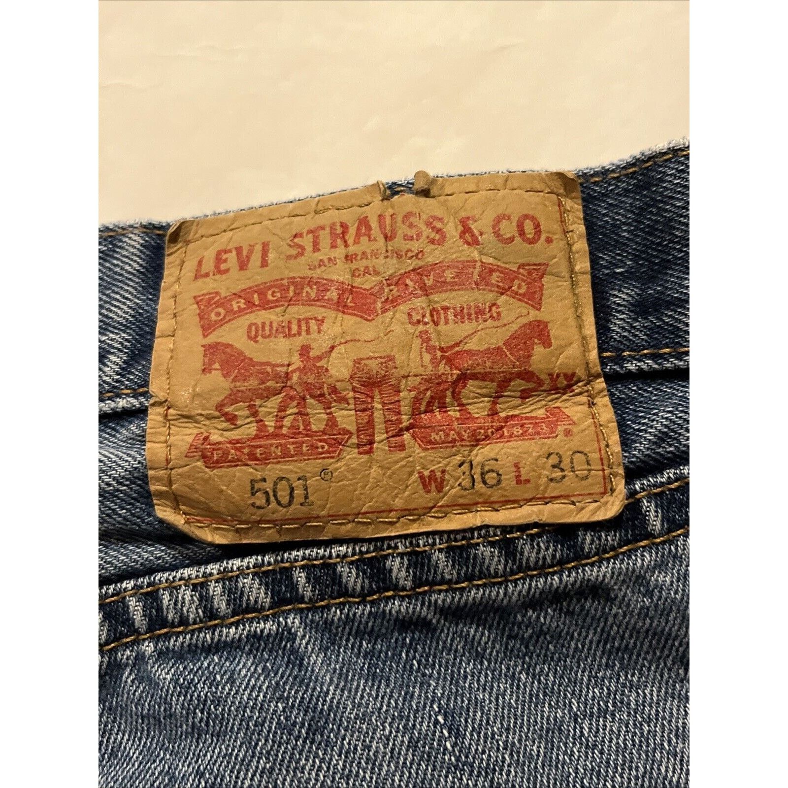 Levi's Levi’s VTG 501 XX Jeans 36x30 Fit Blue Y2K Denim Button Fly Size US 36 / EU 52 - 2 Thumbnail