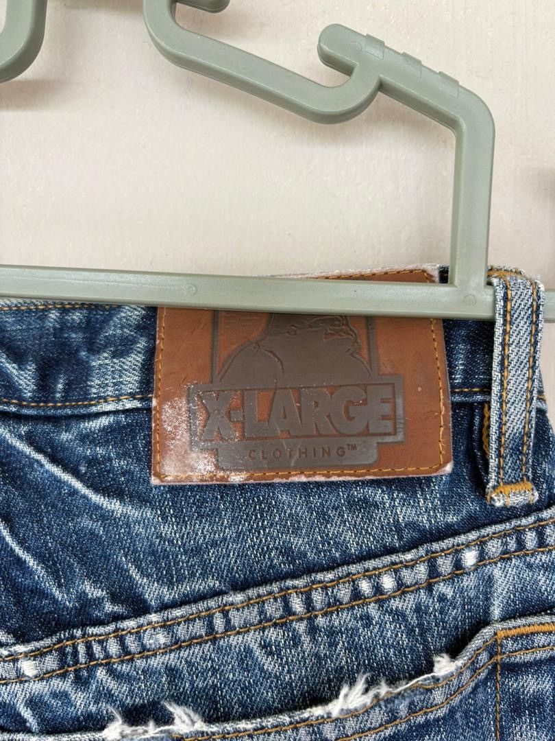 Japanese Brand Vtg XLarge Denim Pant Selvedge Distressed Denim Size US 32 / EU 48 - 12 Thumbnail
