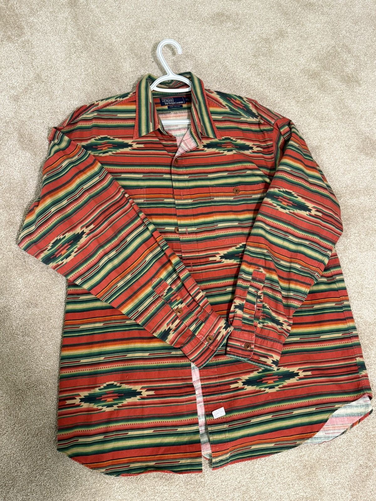 Polo Ralph Lauren Southwest Aztec Button Up Size US XL / EU 56 / 4 - 1 Thumbnail