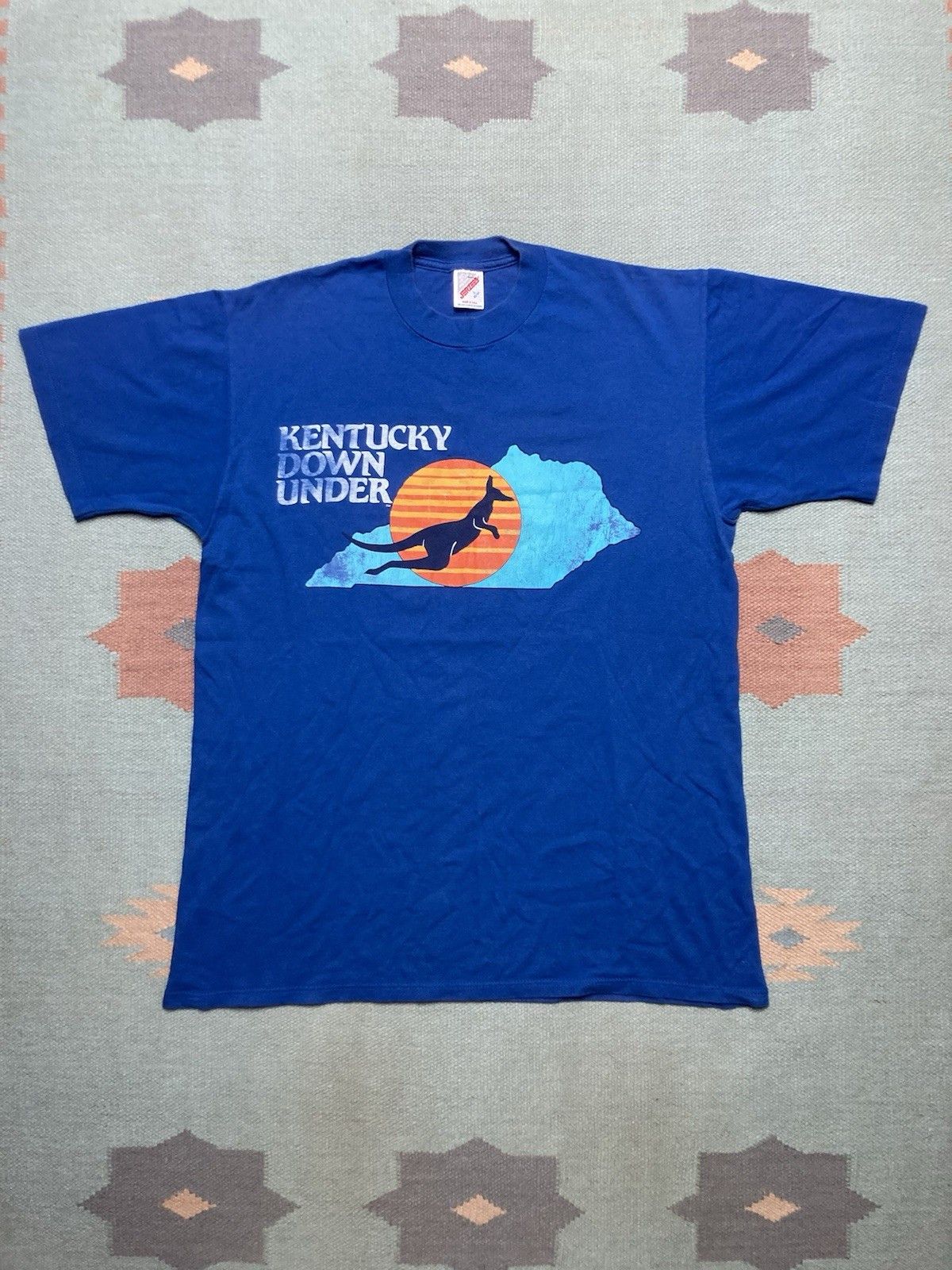 Vintage VTG 90s t shirt Tennessee down under zoo animal kangaroo L Size US L / EU 52-54 / 3 - 1 Thumbnail
