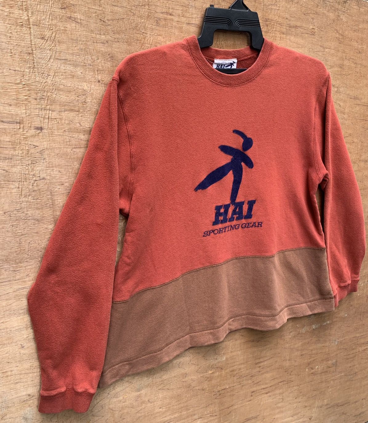 Hai Sporting Gear × Issey Miyake Hai Sporting Gear X Issey Miyake velvet logo Sweatshirt Size L / US 10 / IT 46 - 6 Thumbnail