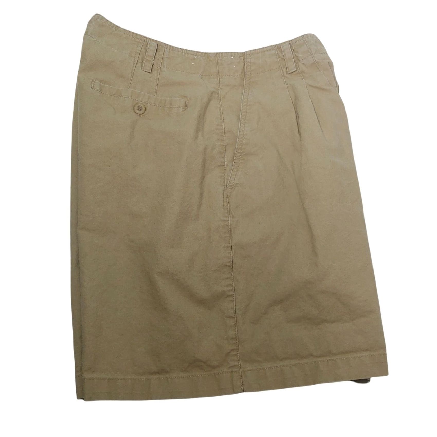 Vintage VINTAGE LL Bean Bermuda Shirt Womens 16 28" Tan Pleated 90s Hiking EUC Slim Knit 100% Cotton with Pockets Be neemt? Size 38" / US 16 / IT 52 - 3 Thumbnail