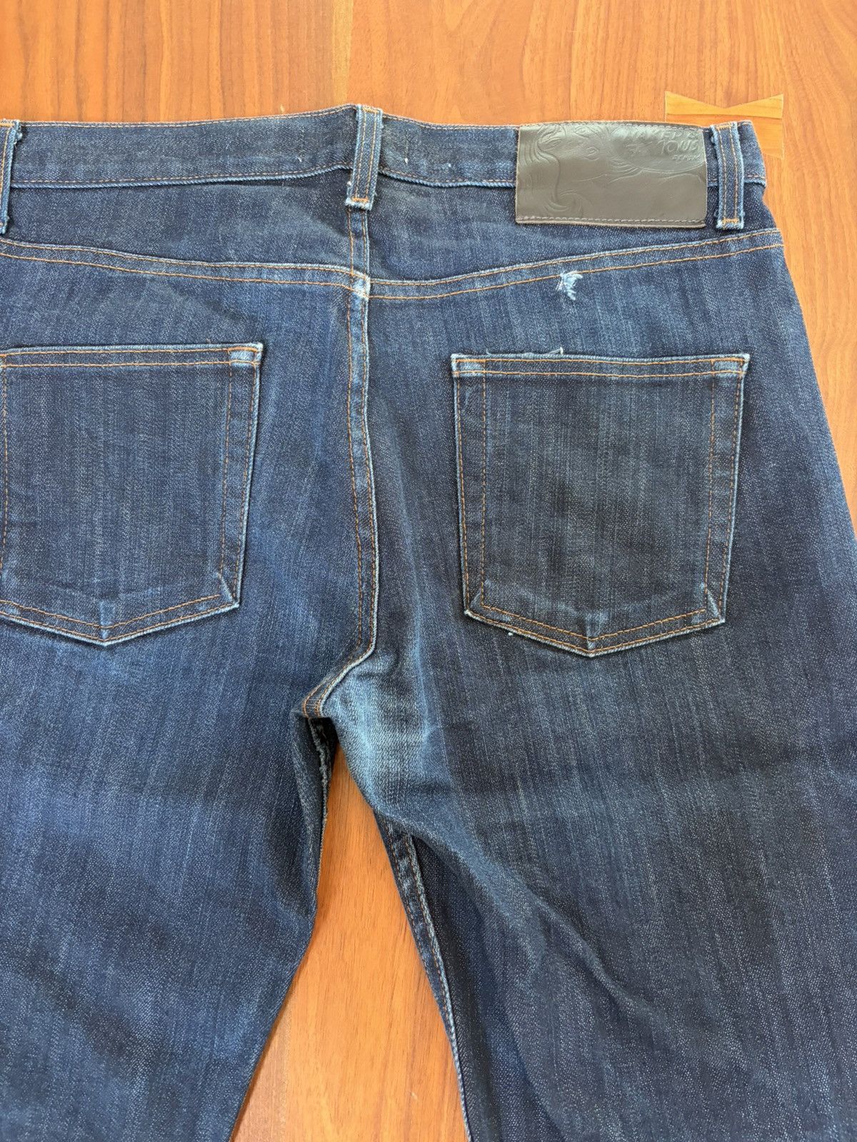 Naked & Famous Naked & Famous Easy Guy – Selvedge Denim w/ Fades (Size 33) Size US 33 - 5 Thumbnail